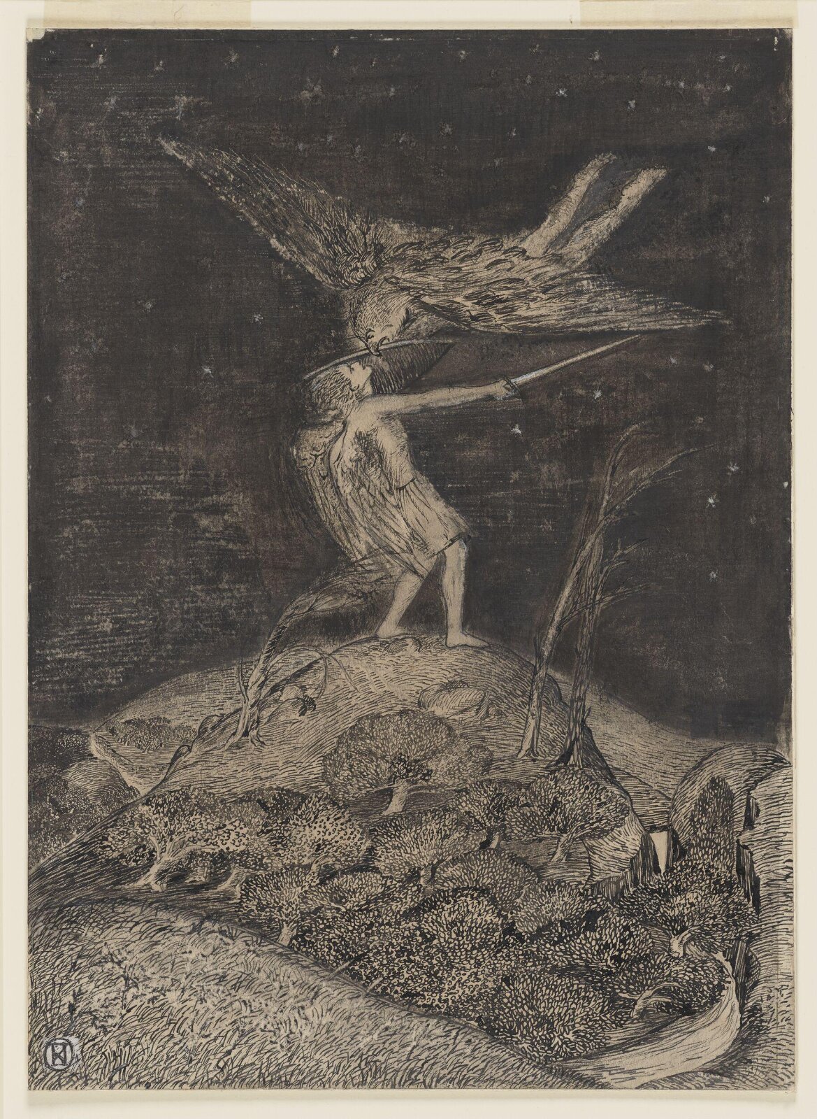 The Combat, Paul Nash, 1910