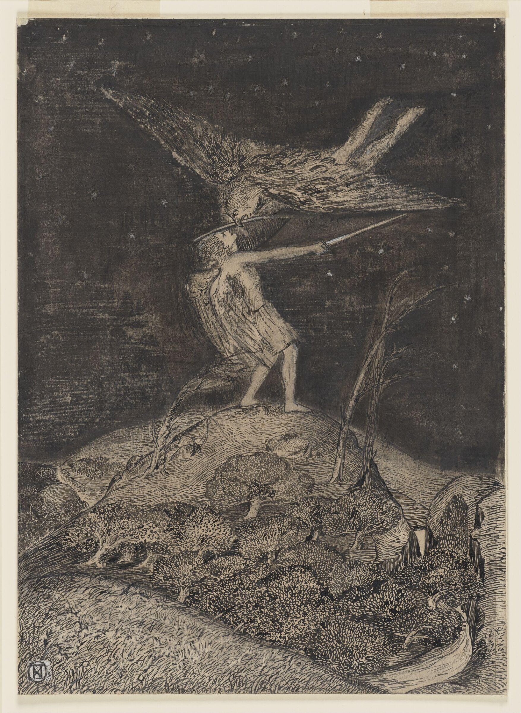 The Combat, Paul Nash, 1910