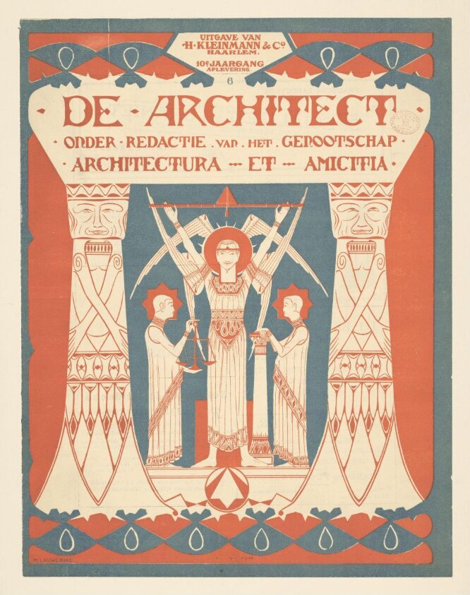 De Architect (1900) by Johannes Ludovicus Mattheus Lauweriks