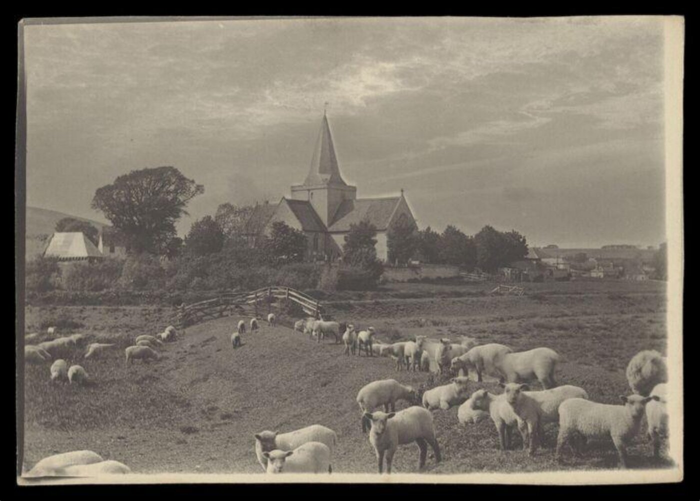 Gale, Lt. Col. Joseph, Sheep and church