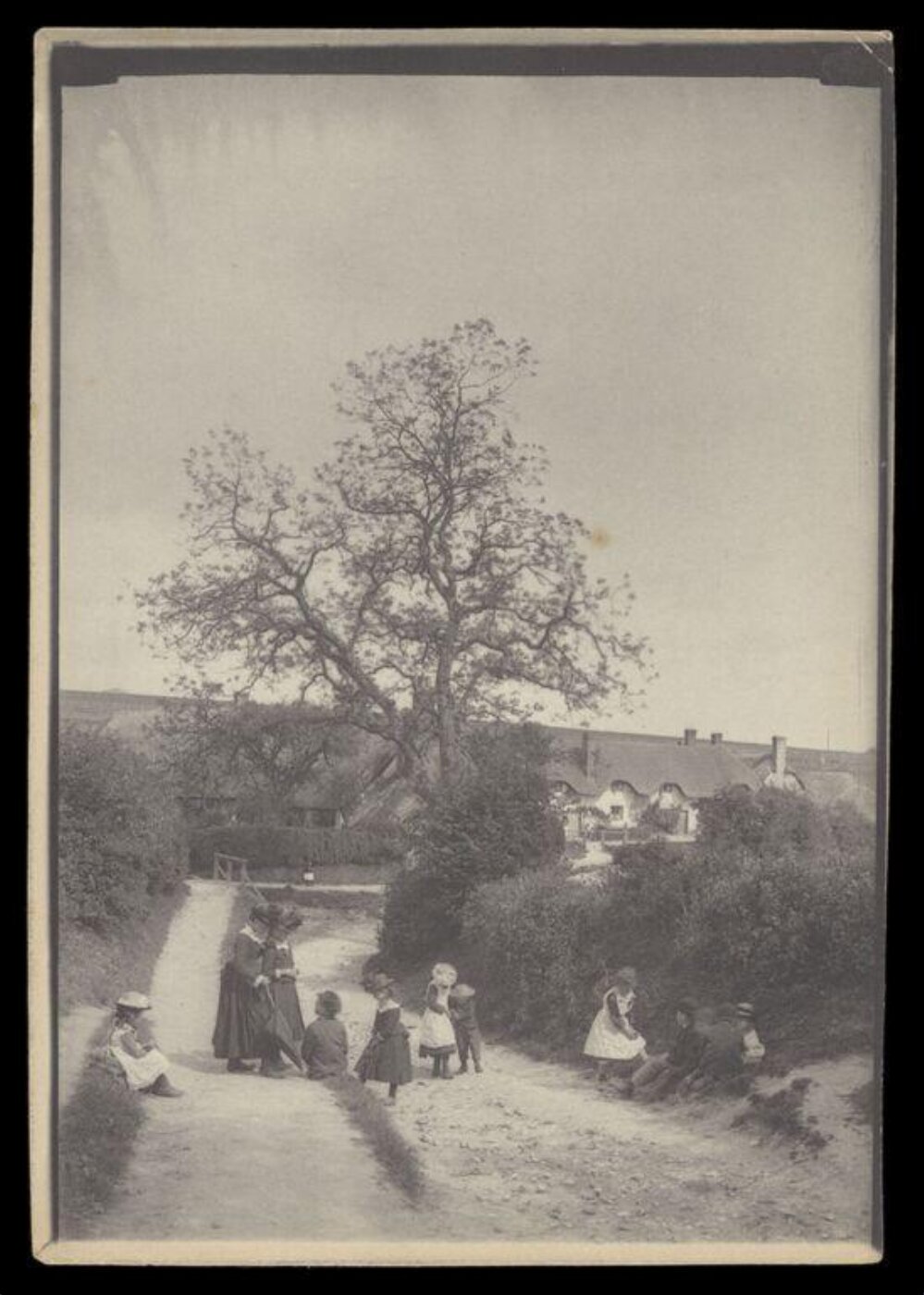 Gale, Lt. Col. Joseph, Children on a road near a village