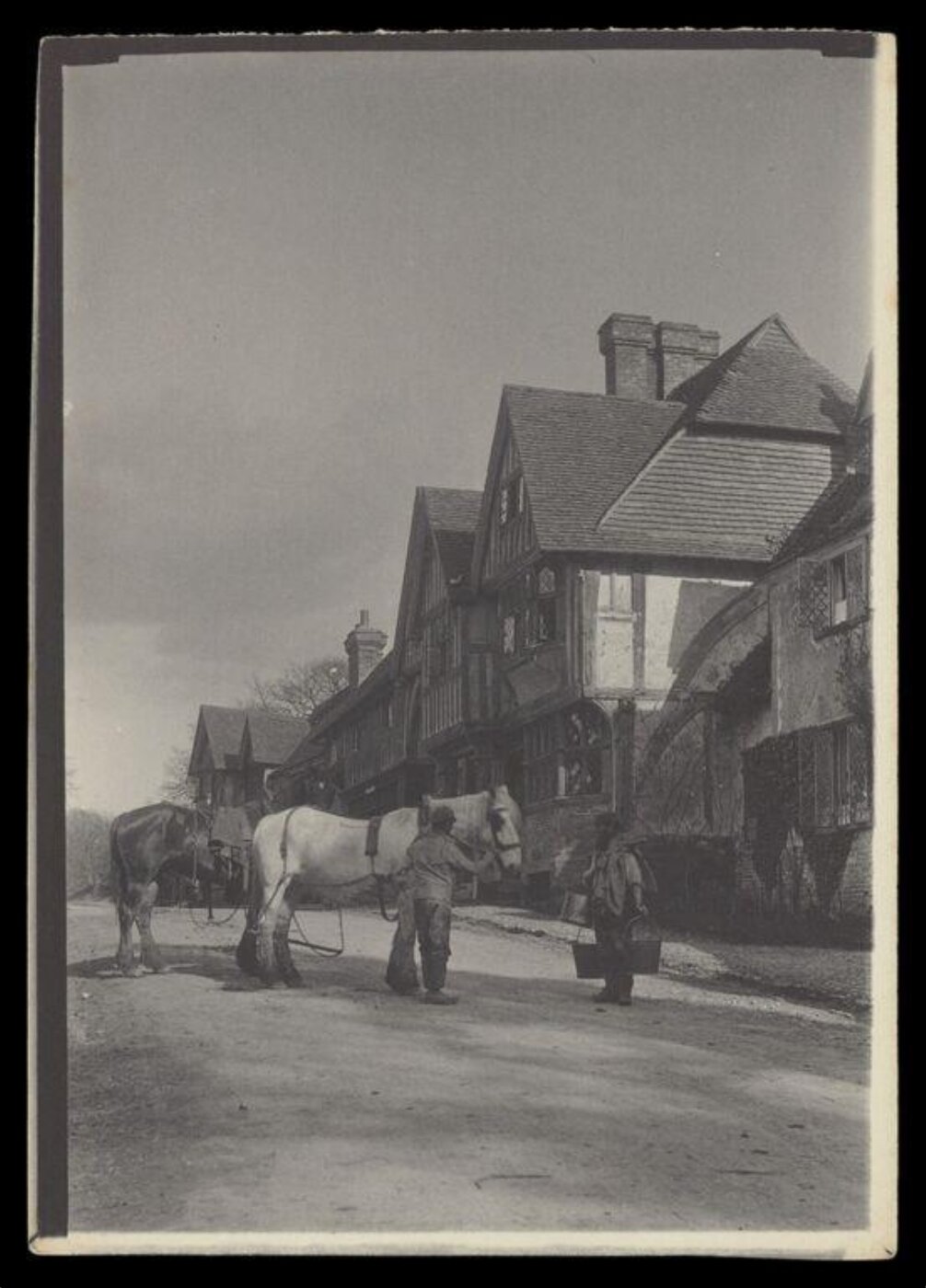 Gale, Lt. Col. Joseph, Two Men, Two Horses, on Village Lane