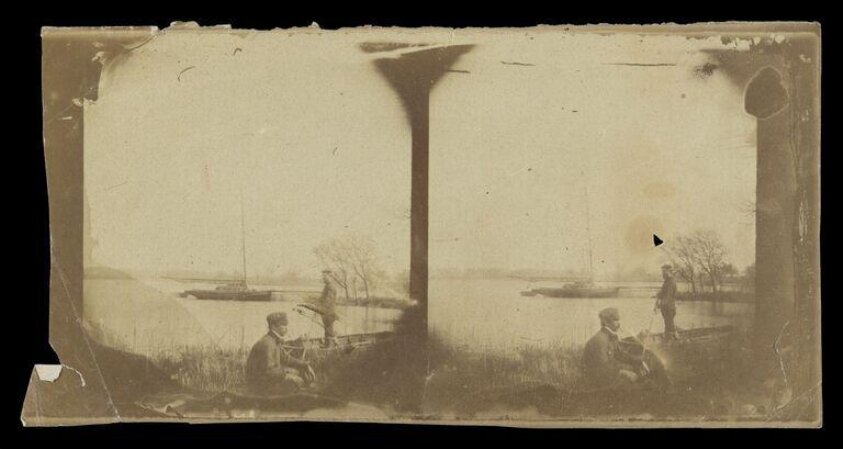 Lake Scene (1858) by Frans de Neve