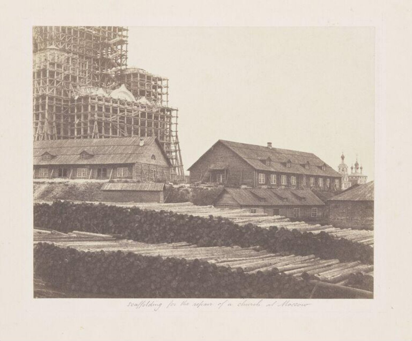 Fenton, Roger, Scaffolding for the Repair of a Church at Moscow