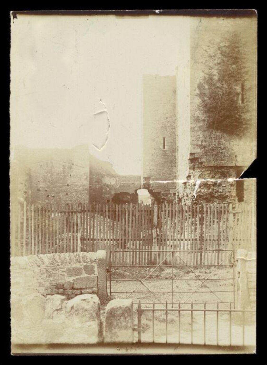 Gale, Lt. Col. Joseph, Old Buildings with Gates and Fence