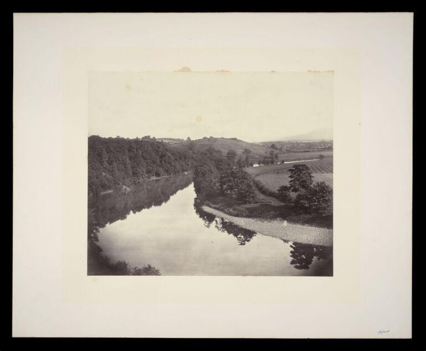 Fenton, Roger, View on the Ribble, Yorkshire: Pendle Hill in the Distance
