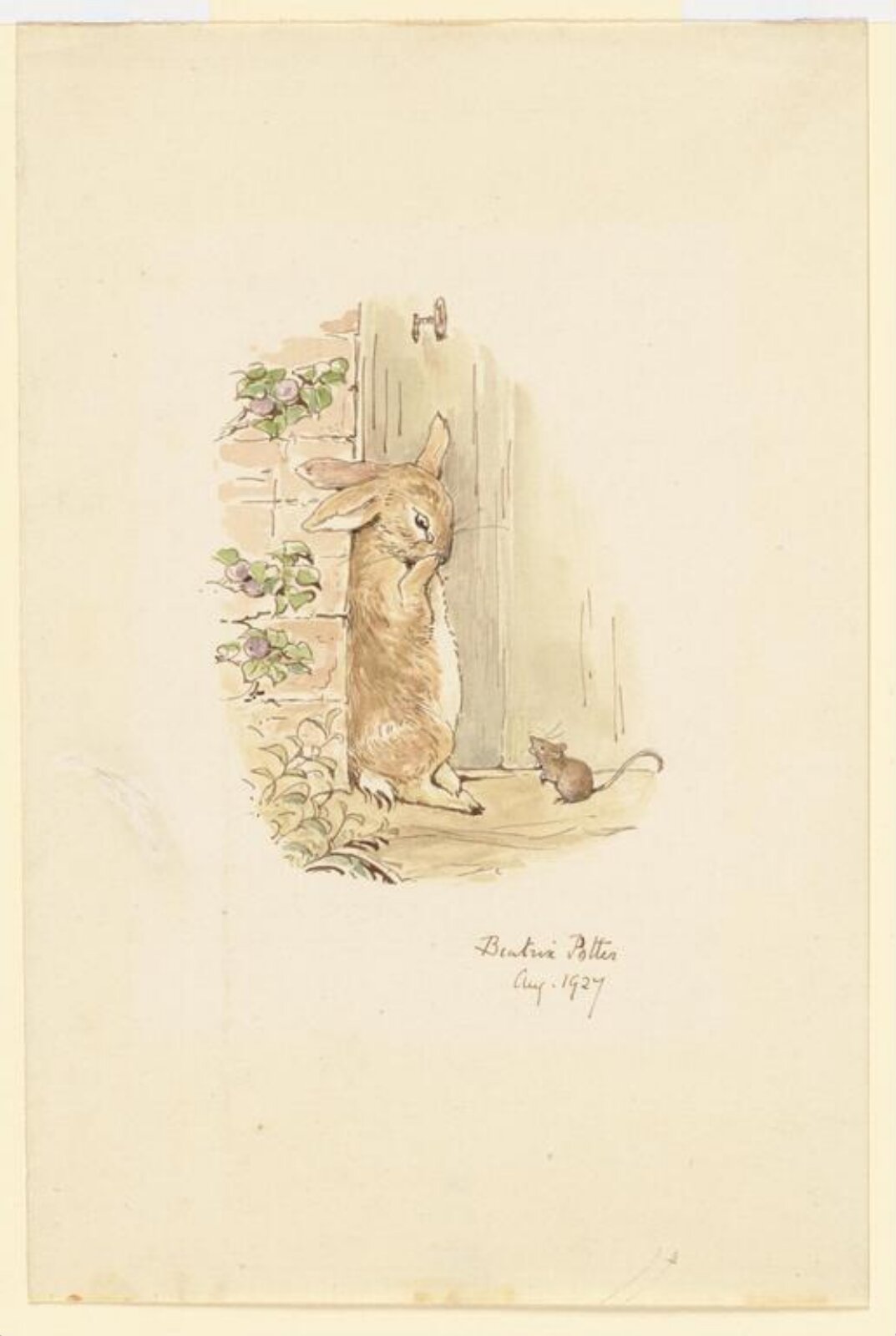 Peter by the door in the wall, Beatrix Potter, 08/1927