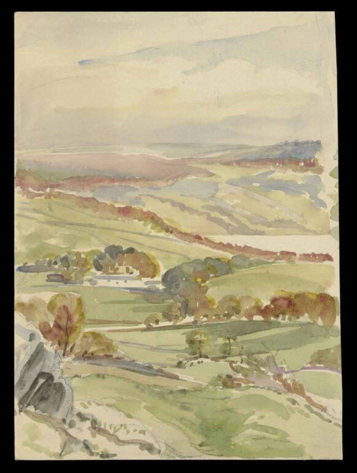 A view over hills and valleys, Beatrix Potter, ca. 1905 - ca. 1913