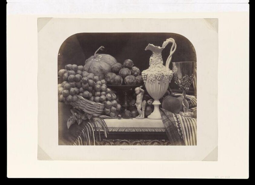 Still Life with Parian Vase, Grapes and Silver