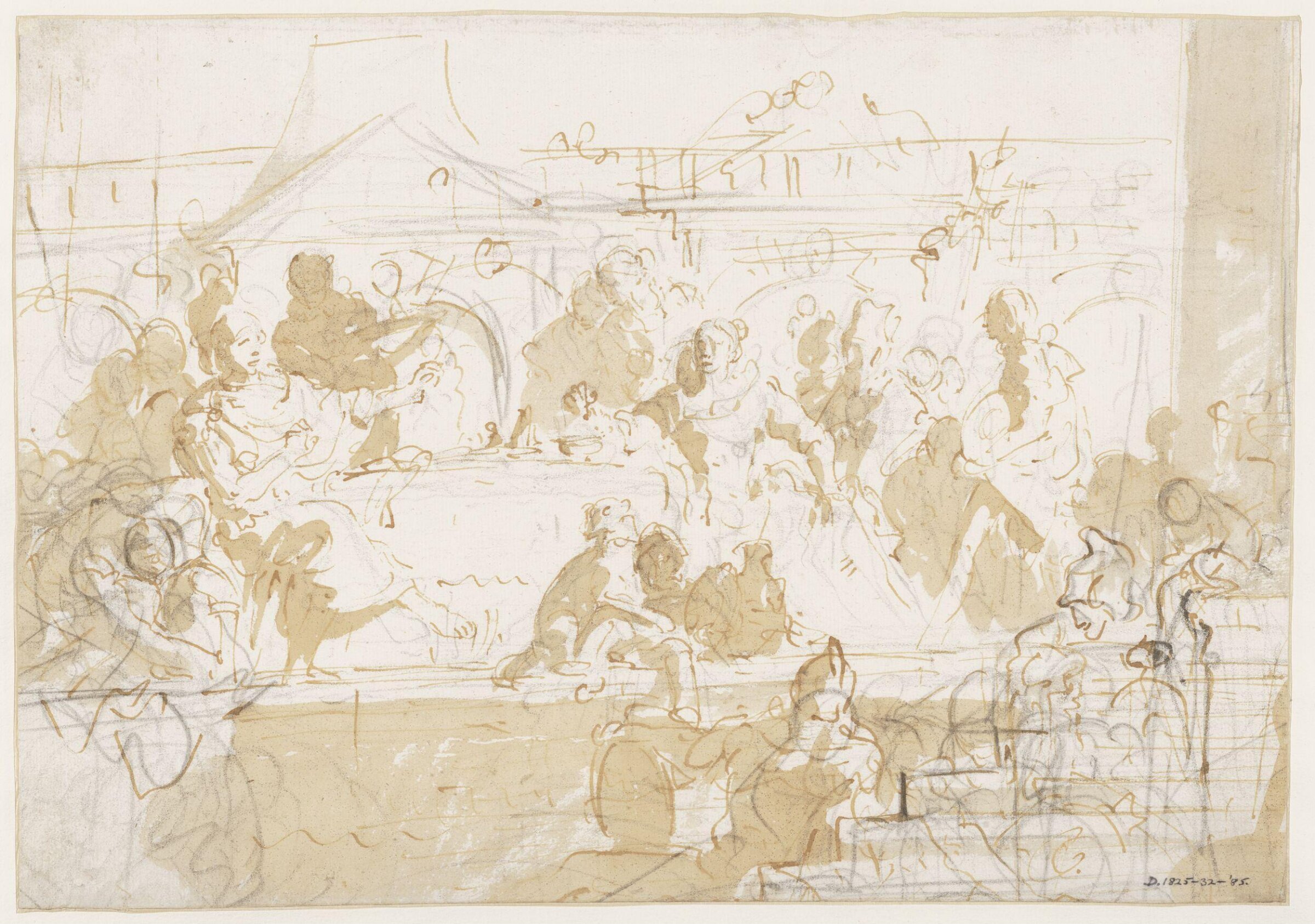 The Banquet of Anthony and Cleopatra, Giovanni Battista Tiepolo, Early 18th century