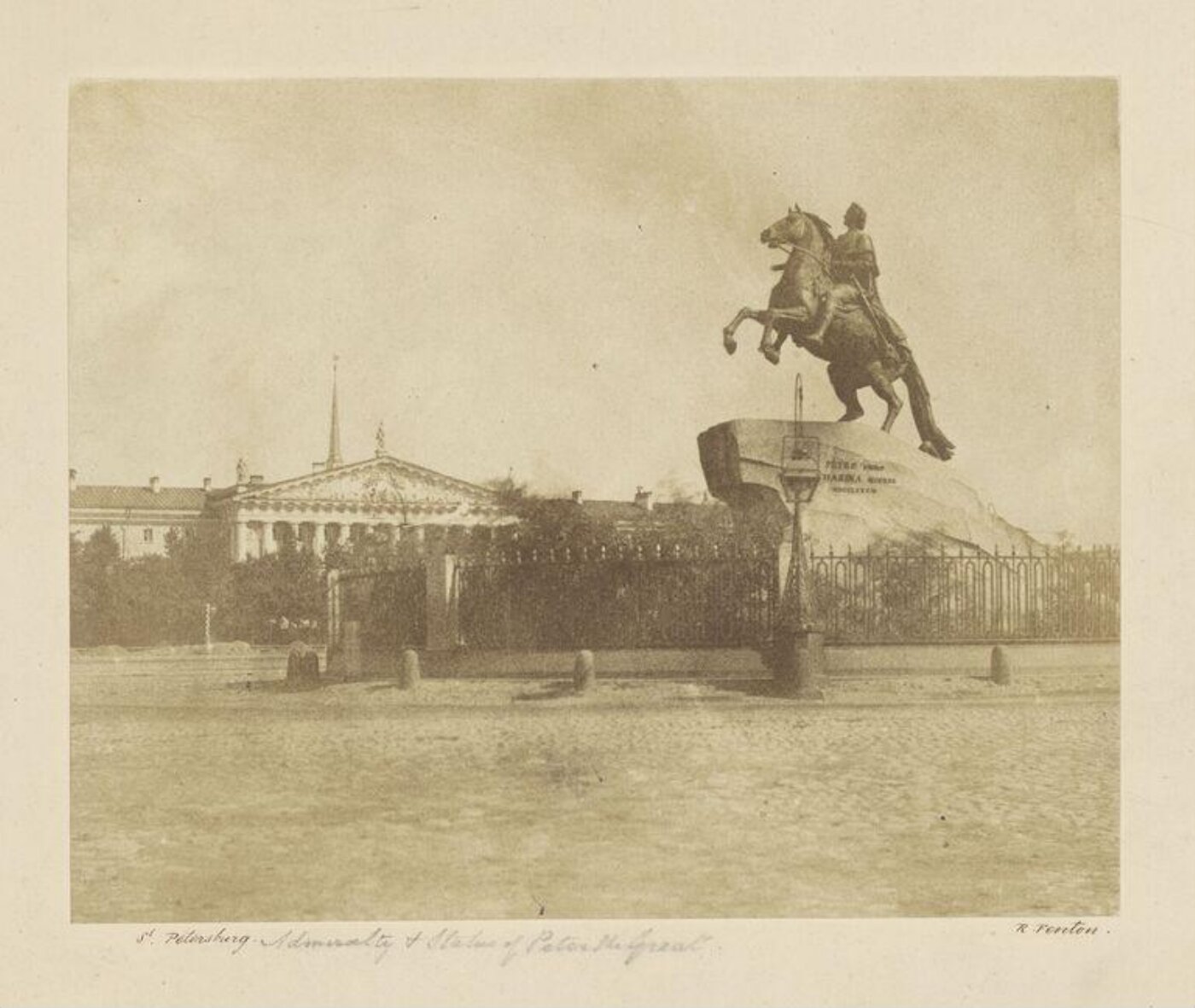 Fenton, Roger, St. Petersburg, Admiralty and Statue of Peter the Great