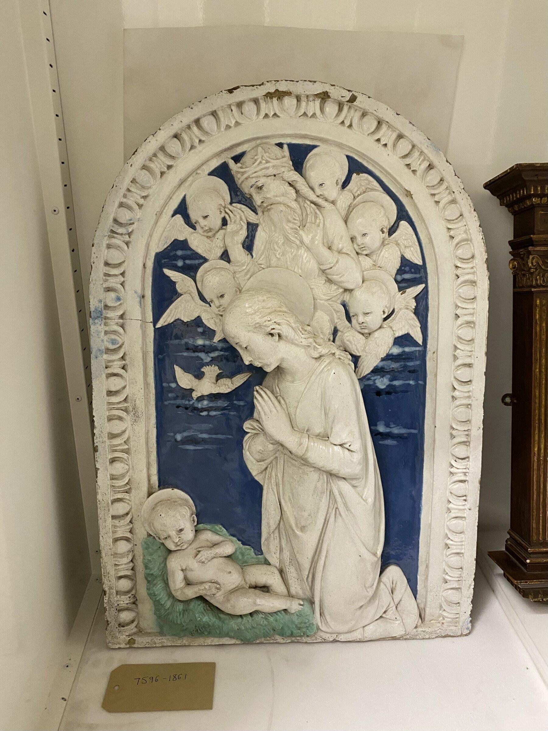 The Virgin adoring the Child Christ, Andrea della Robbia, ca. 1480-1490