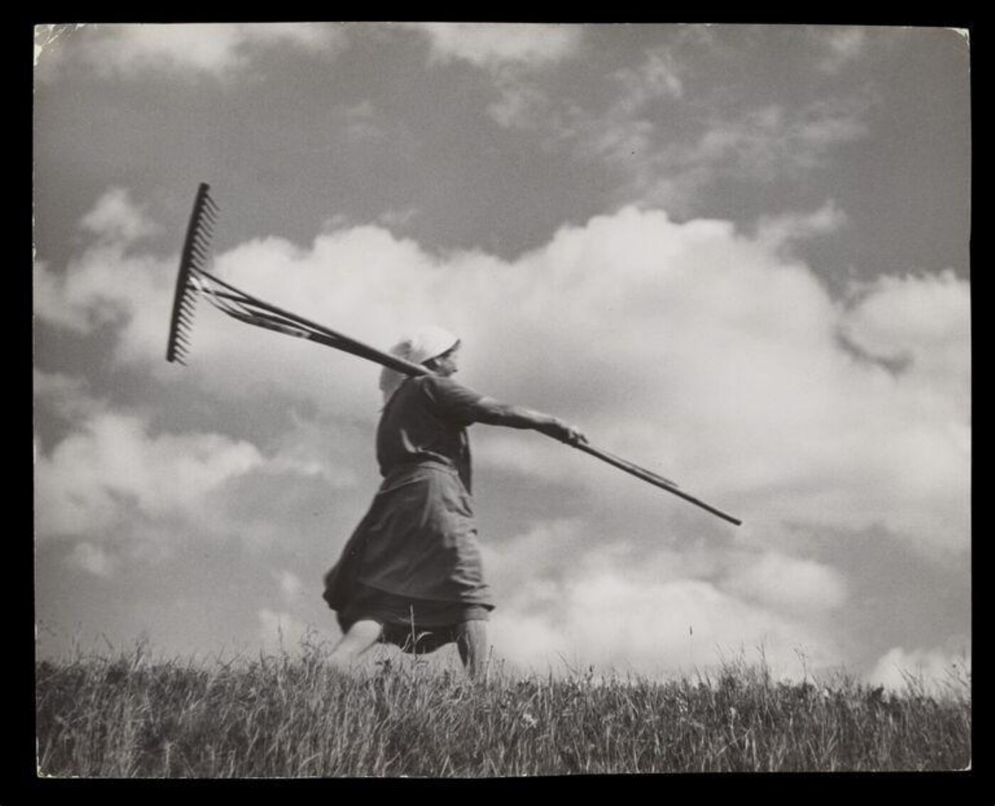 Hoppé, Emil Otto, Woman with rake