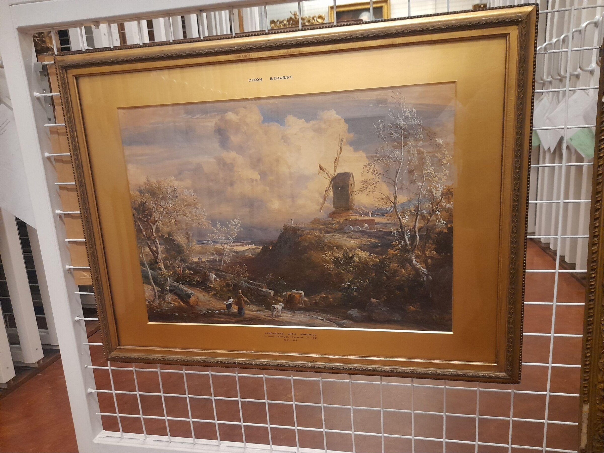 Landscape with Windmill, Samuel Palmer, mid 19th century