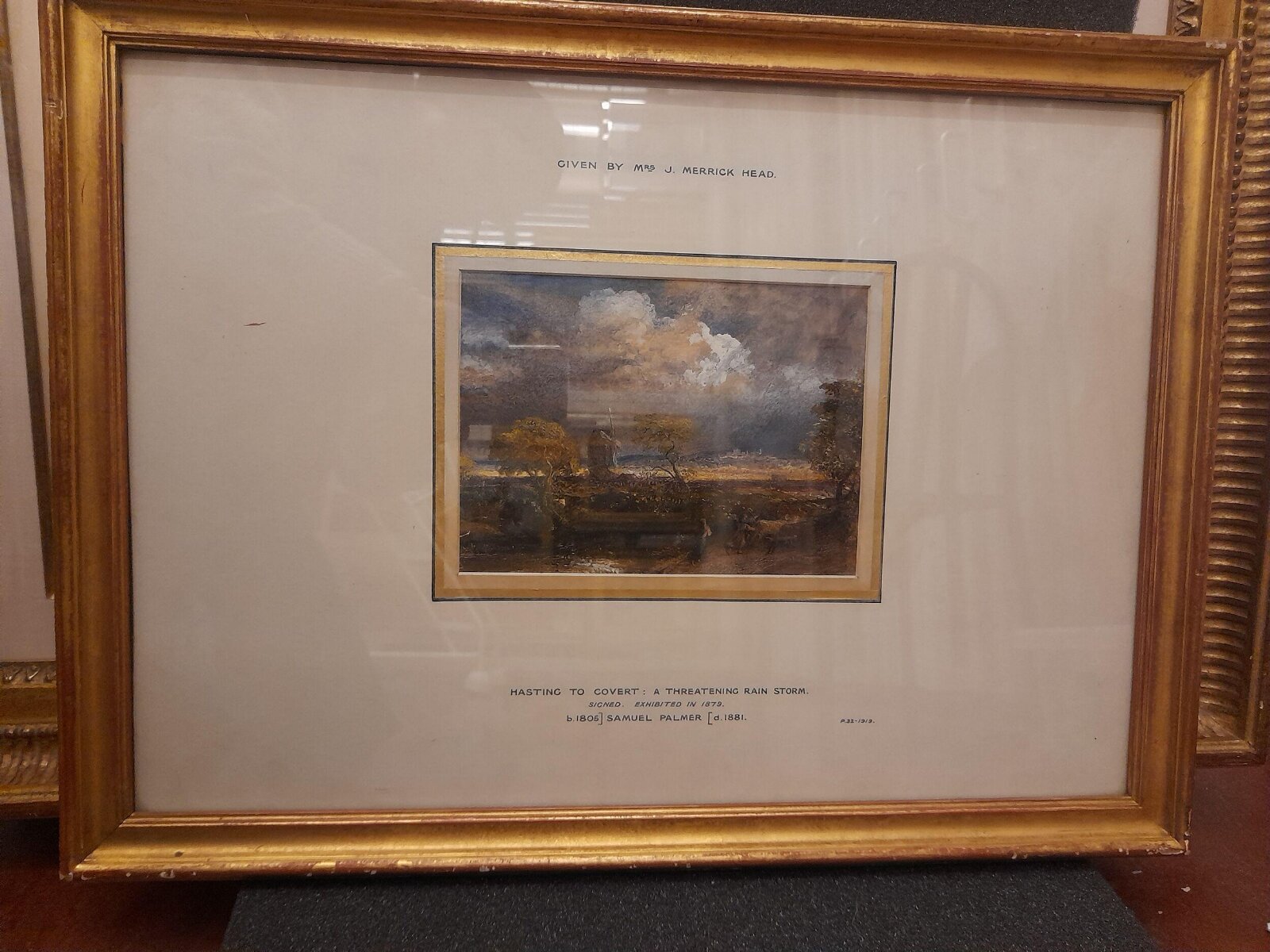 Hasting to Covert: a Threatening Rain Storm, Samuel Palmer, mid 19th century
