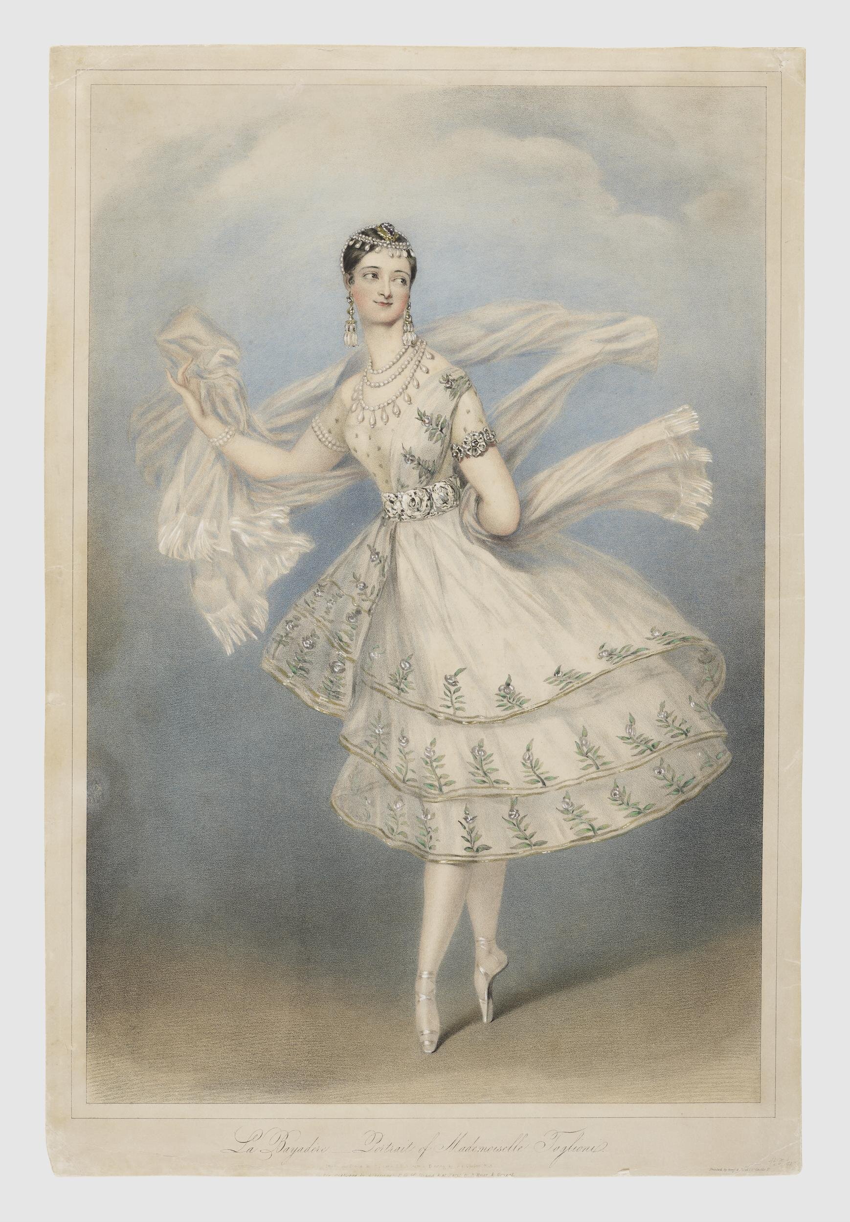 La Bayadère - Portrait of Mademoiselle Taglioni by Chalon, Alfred Edward (RA)