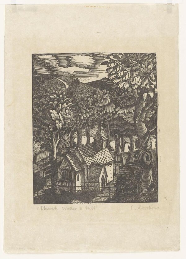 Church under a Hill | Ravilious, Eric | V&A Explore The Collections