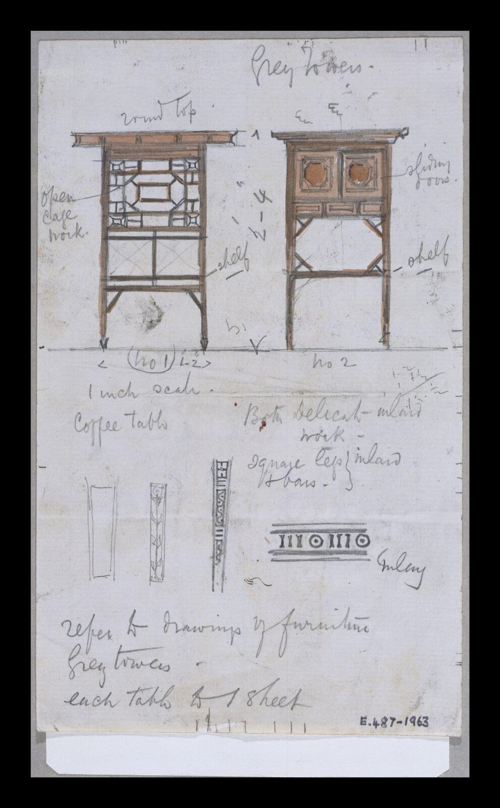 Drawing, Edward William Godwin, 1872-1883