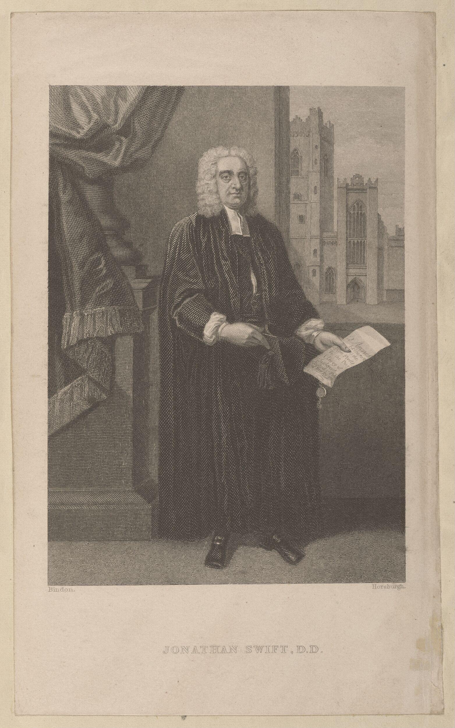  Forster collection MSS bound volume, a collection of manuscript material relating to Jonathan Swift