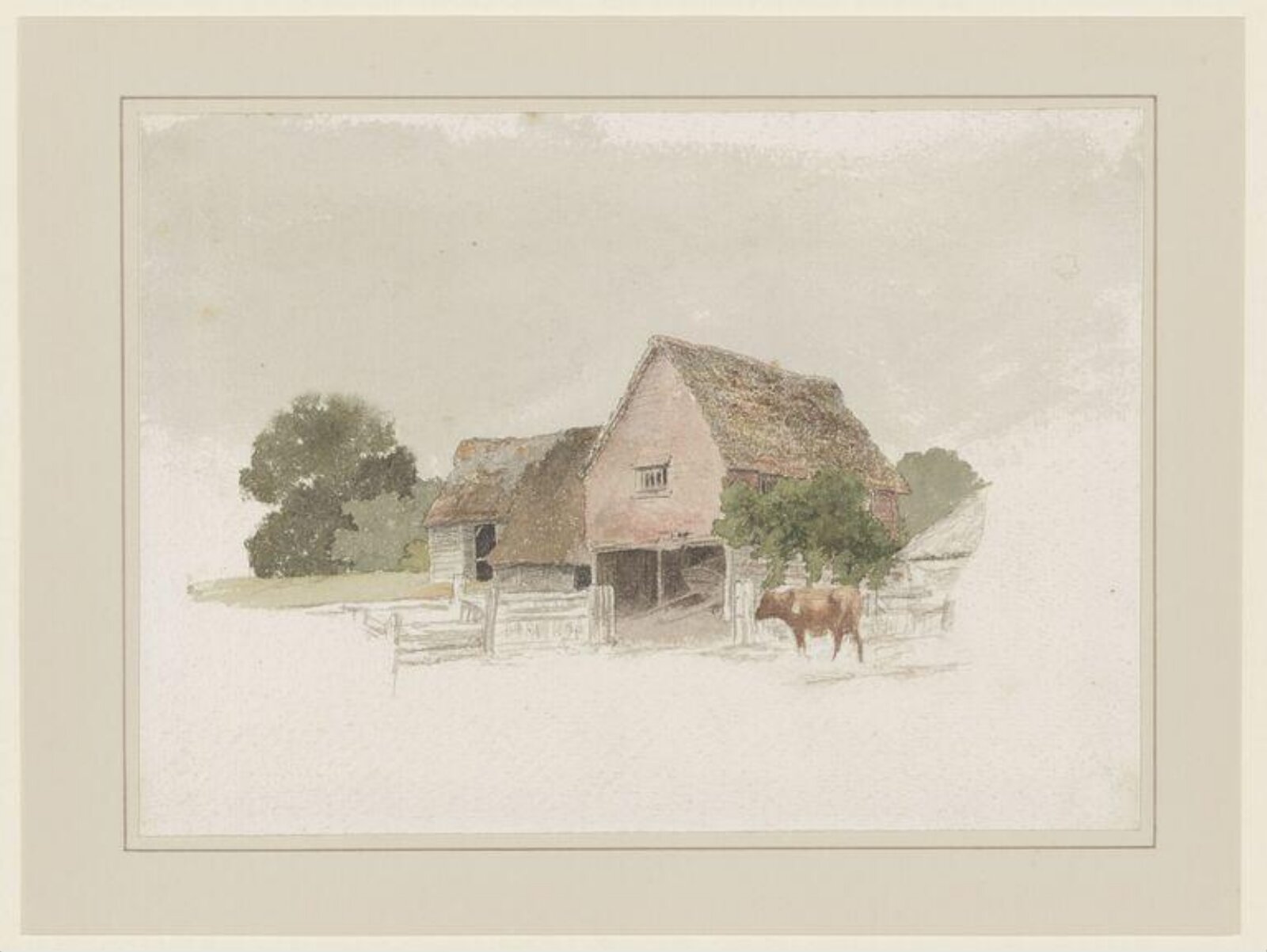 Farm Buildings, Robert Hills, 18th century