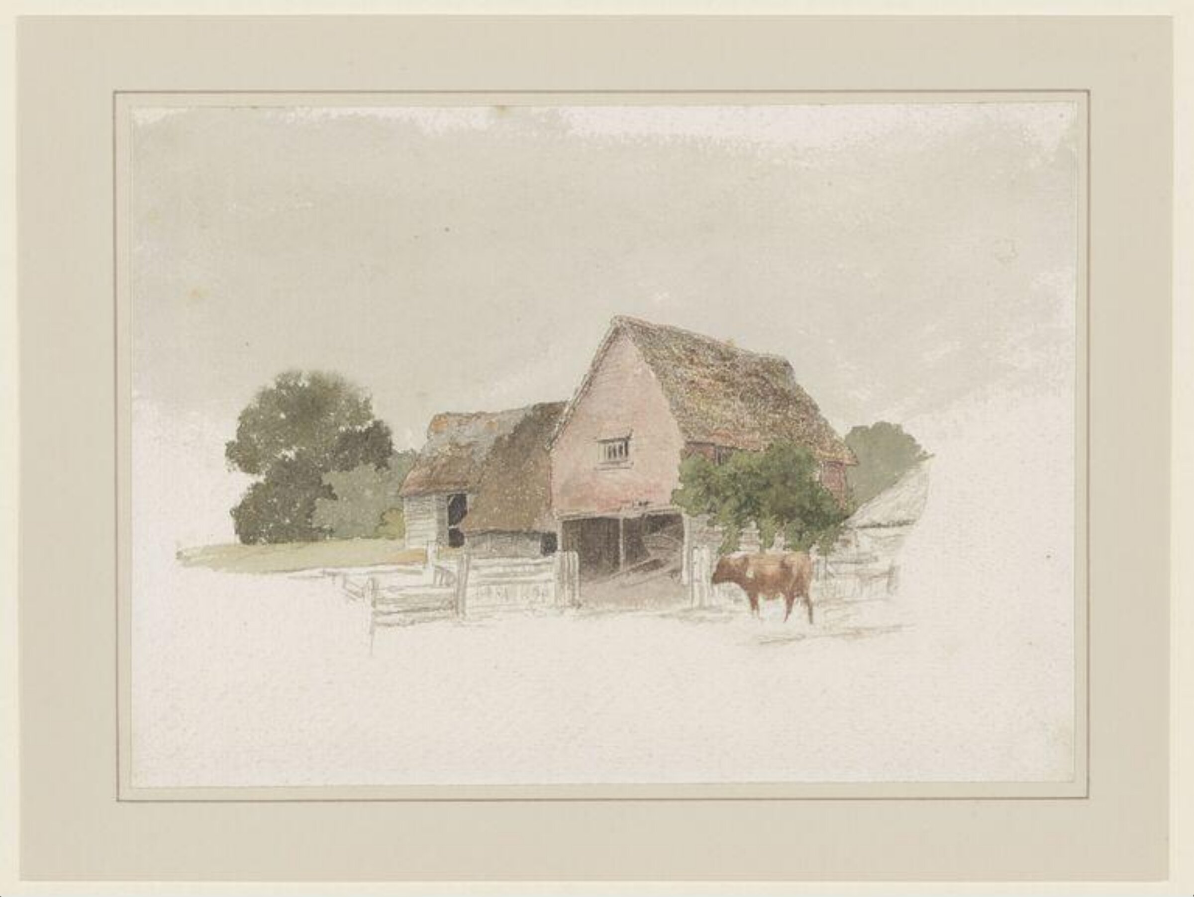 Farm Buildings, Robert Hills, 18th century