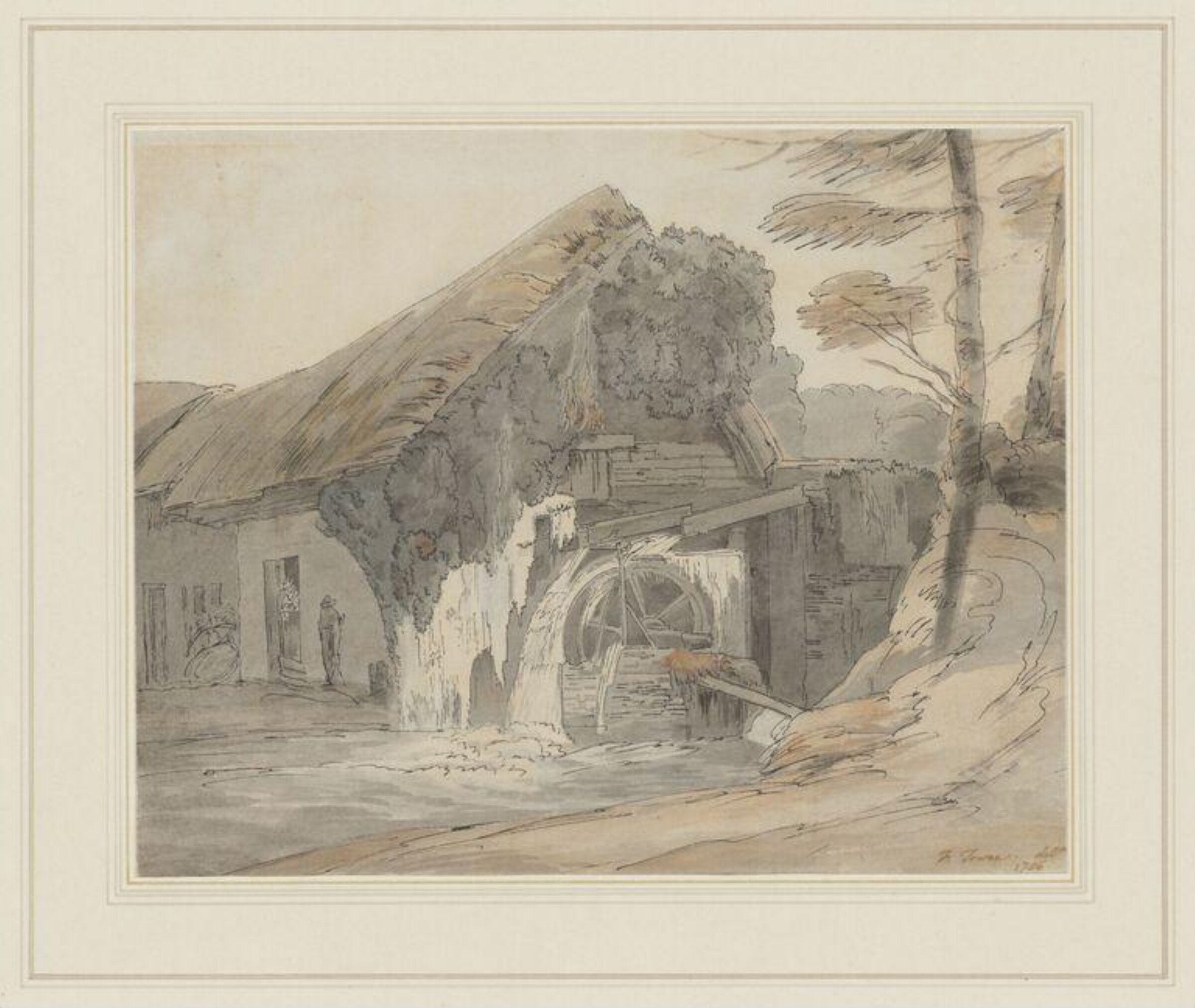 A Mill near Holnicote, Francis Towne, 22/12/1786
