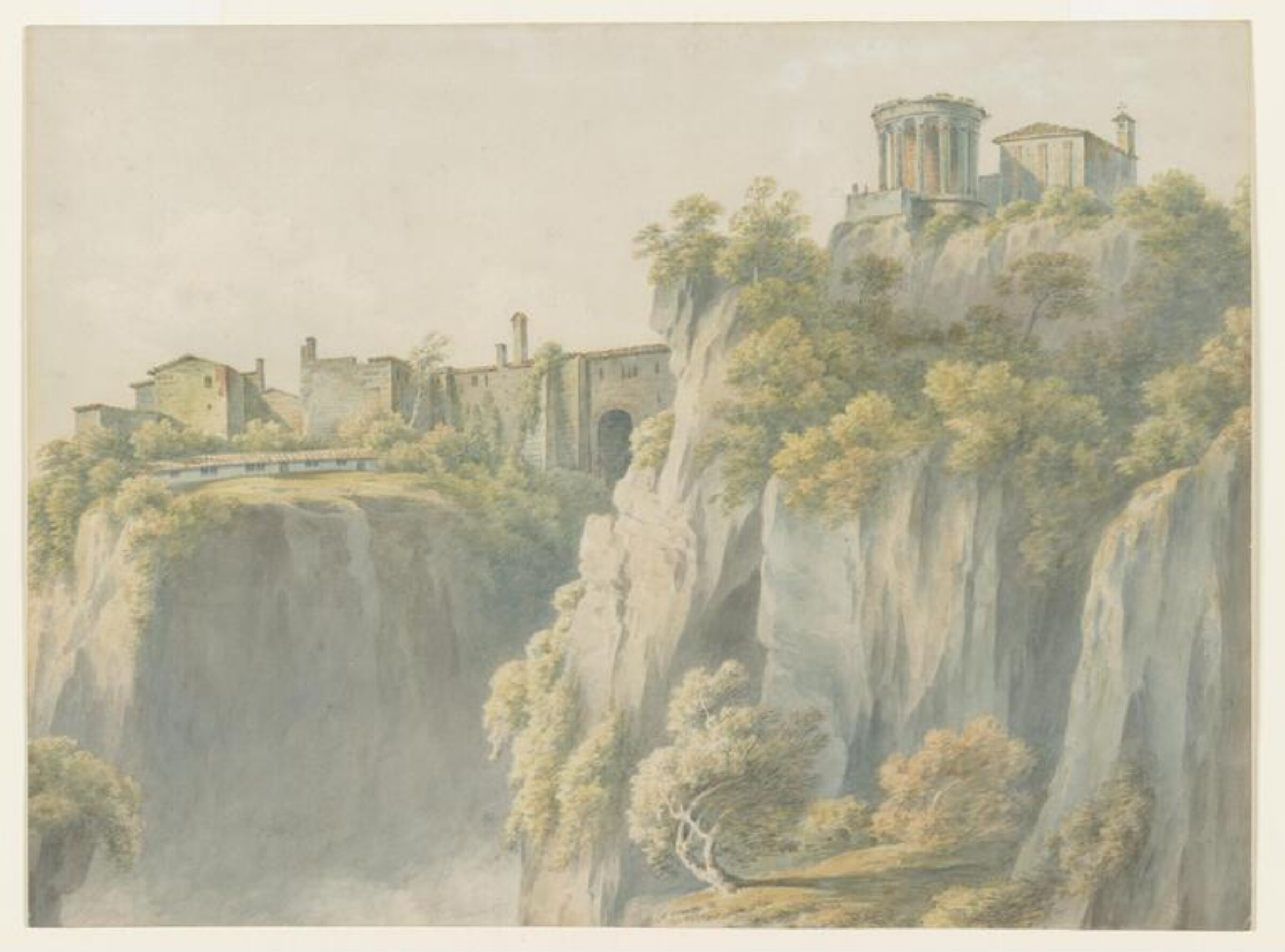 The Temple of Sibyl, Tivoli, John 'Warwick' Smith, ca. 1781