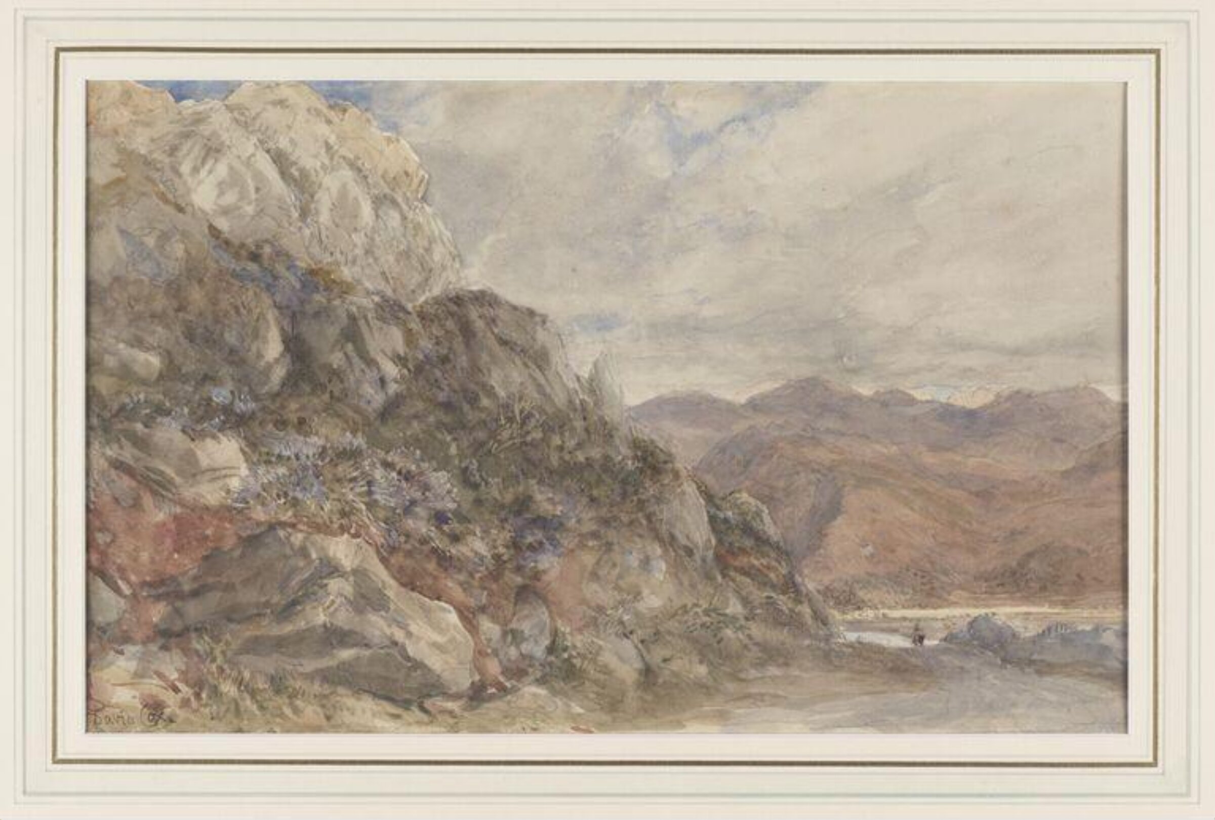 A Rocky Landscape near Barmouth, North Wales, David Cox the elder, late 18th century - early 19th century