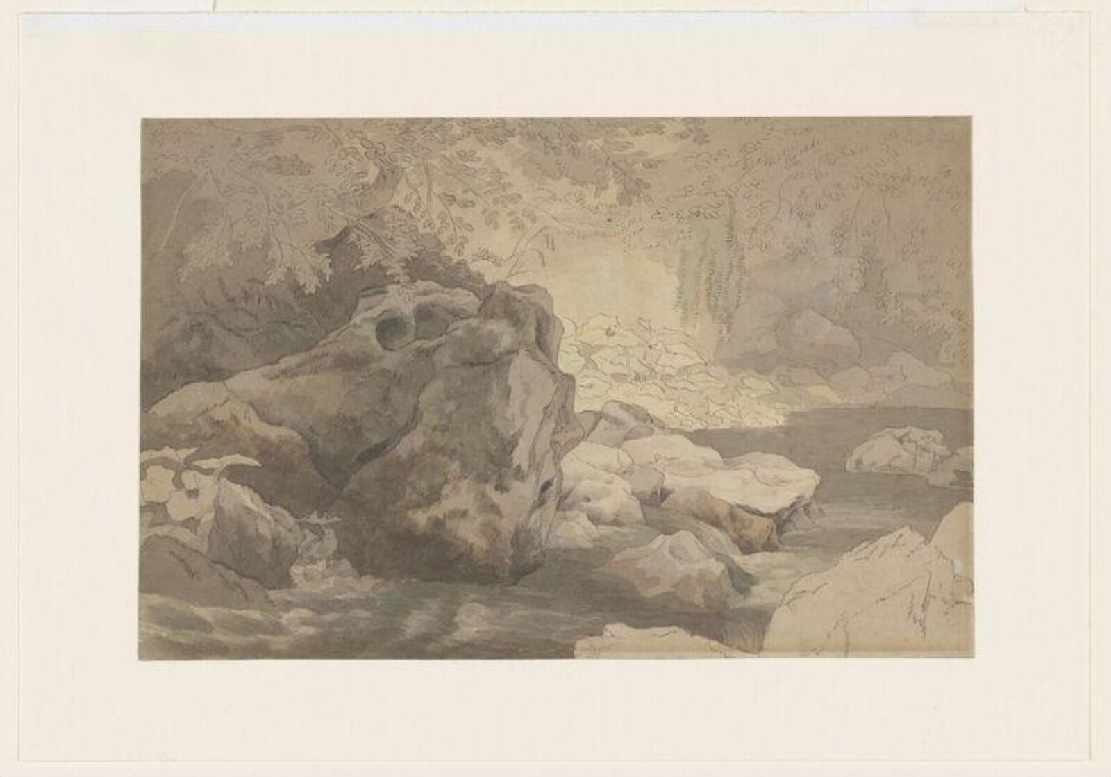 Chudleigh Rock on the Teign, Devon, John White Abbott, 1799