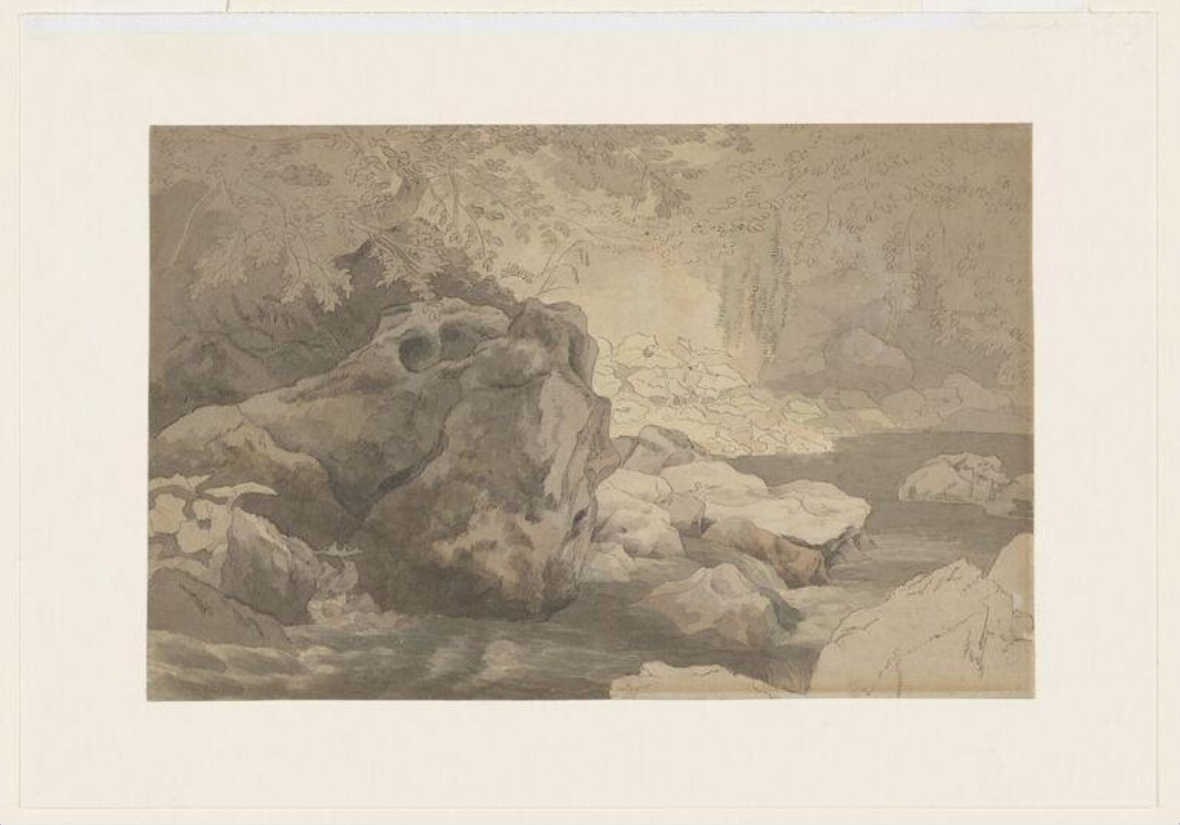Chudleigh Rock on the Teign, Devon, John White Abbott, 1799