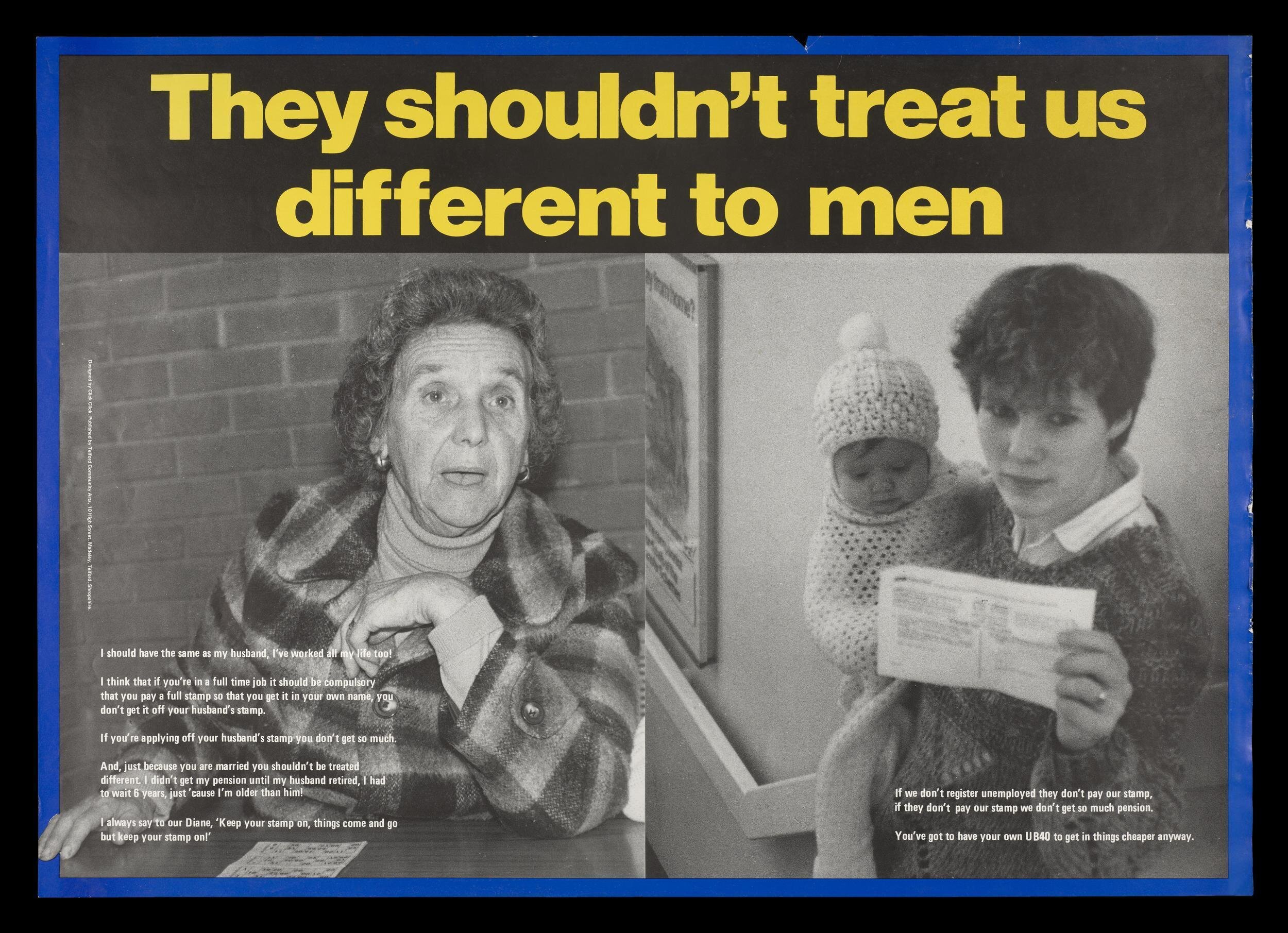 They shouldn't treat us different to men