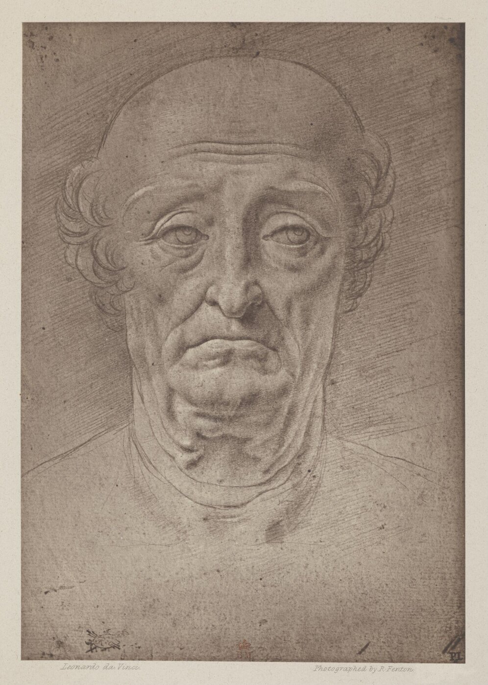 Fenton, Roger, Photograph of Leonardo da Vinci drawing