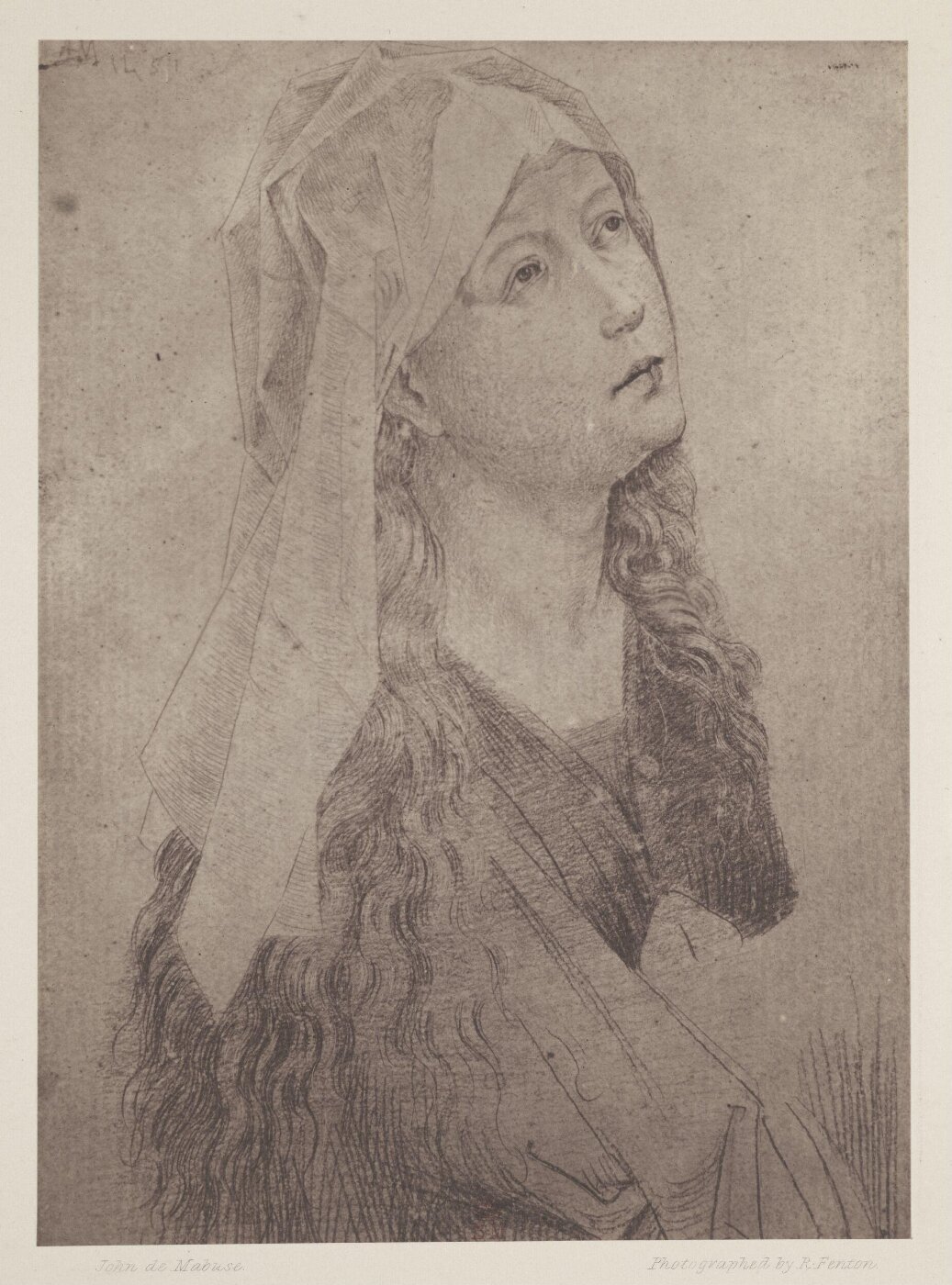 Fenton, Roger, Photograph of John de Mabuse drawing