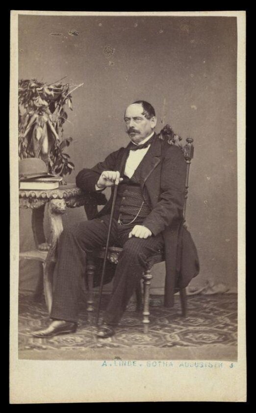 A portrait of 'Count Griesheim' (1875) by Simon onder de Linde