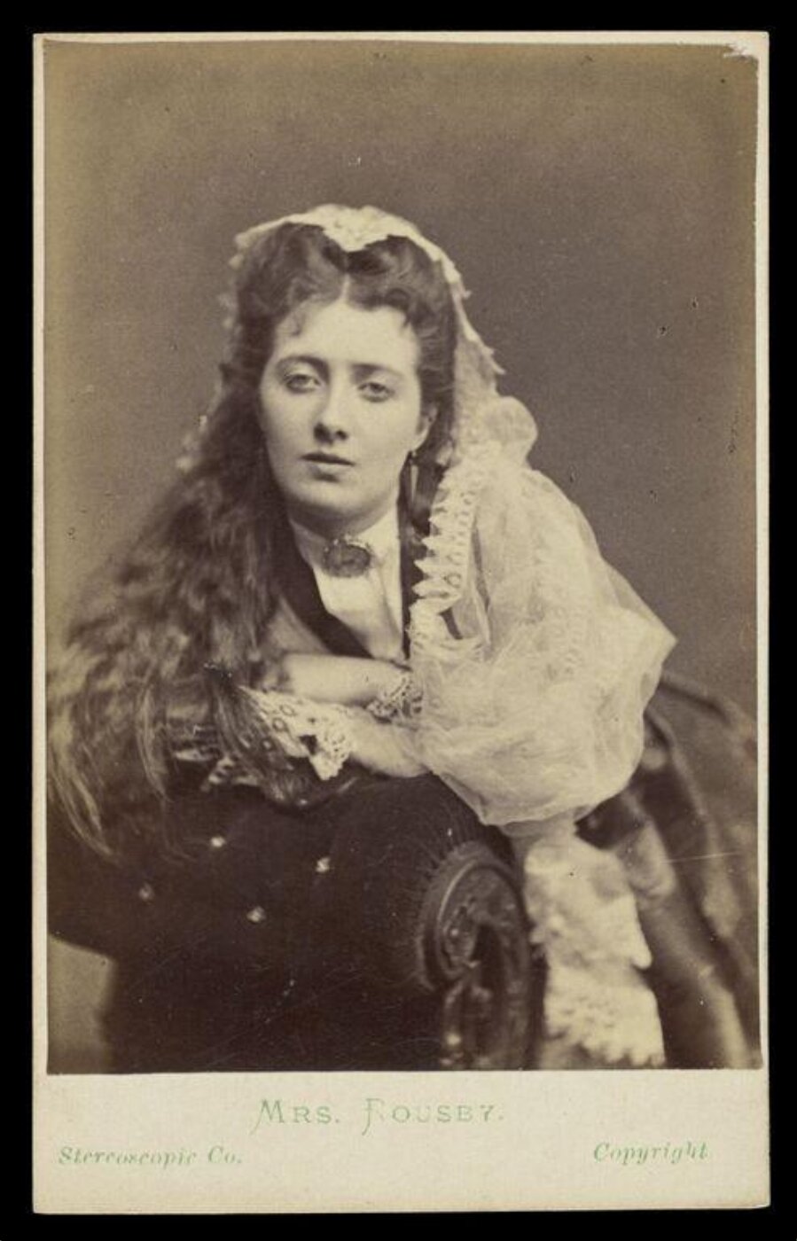 London Stereoscopic and Photographic Company, A portrait of 'Mrs Rousby'