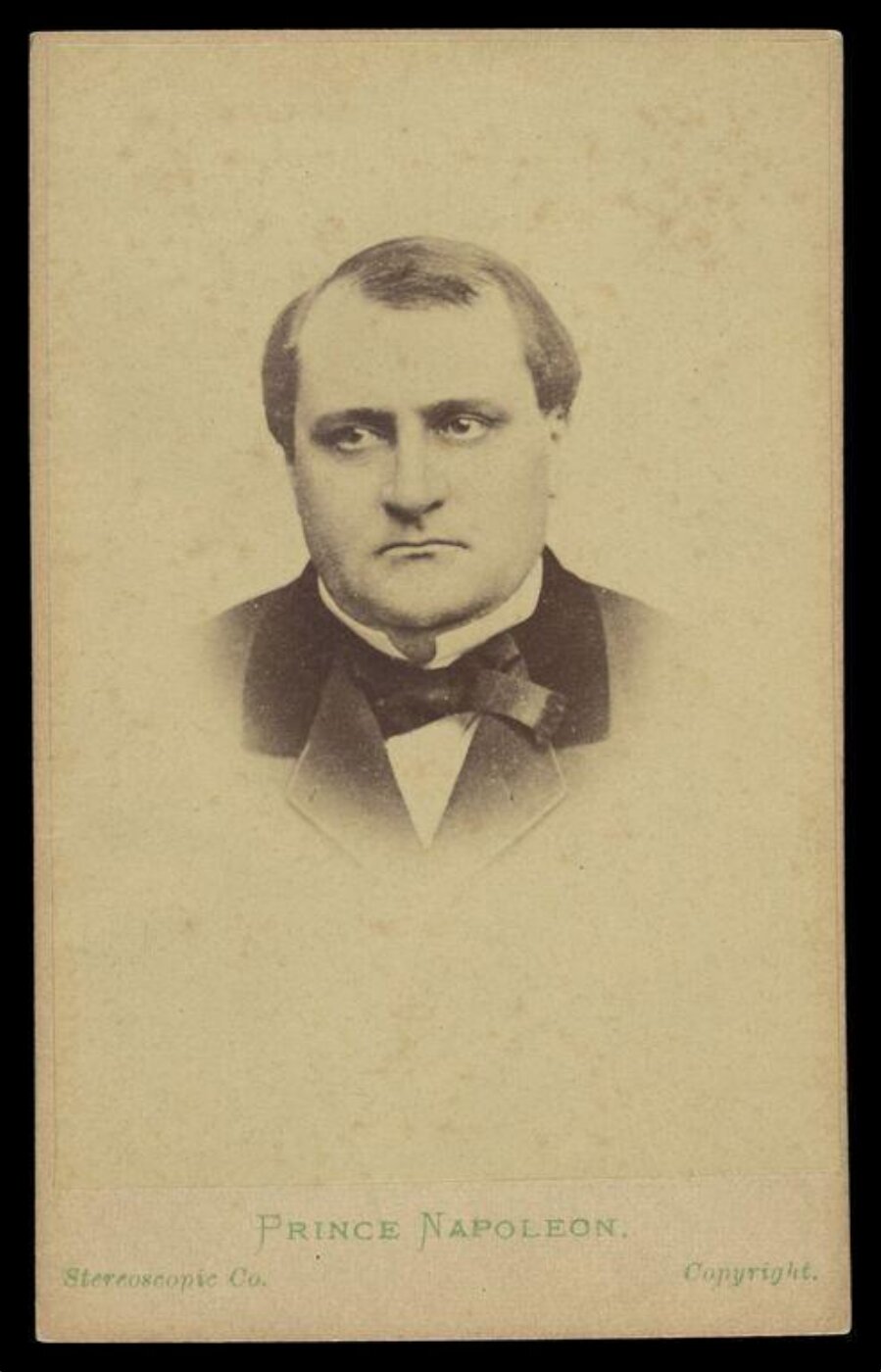 London Stereoscopic and Photographic Company, A portrait of 'Prince Napoleon'