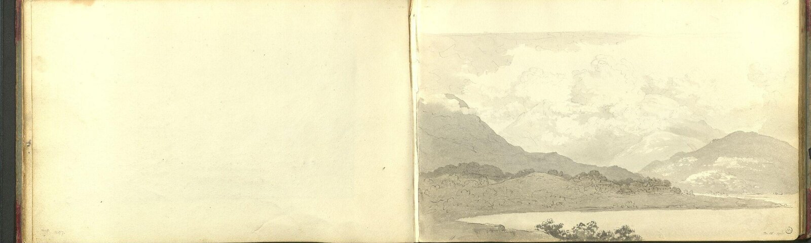 Mountainous landscape, John Glover, 1800-1849