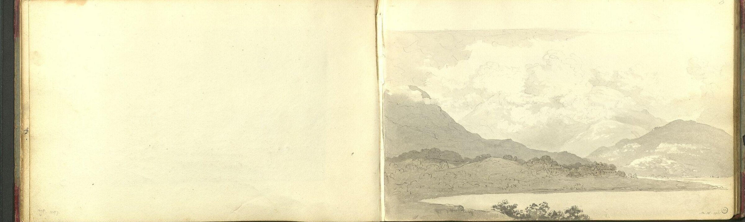 Mountainous landscape, John Glover, 1800-1849