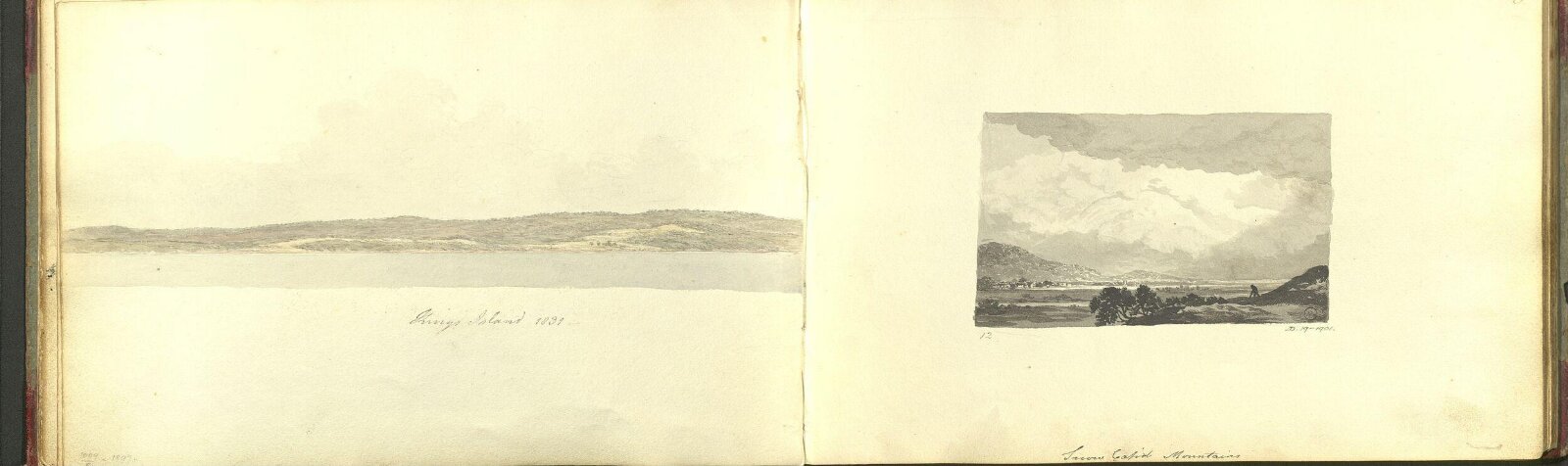 Snow Cap'd Mountains, John Glover, 1824