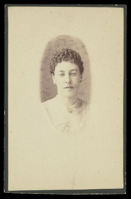 A portrait of a woman (1875) by Johan Adolph Rust