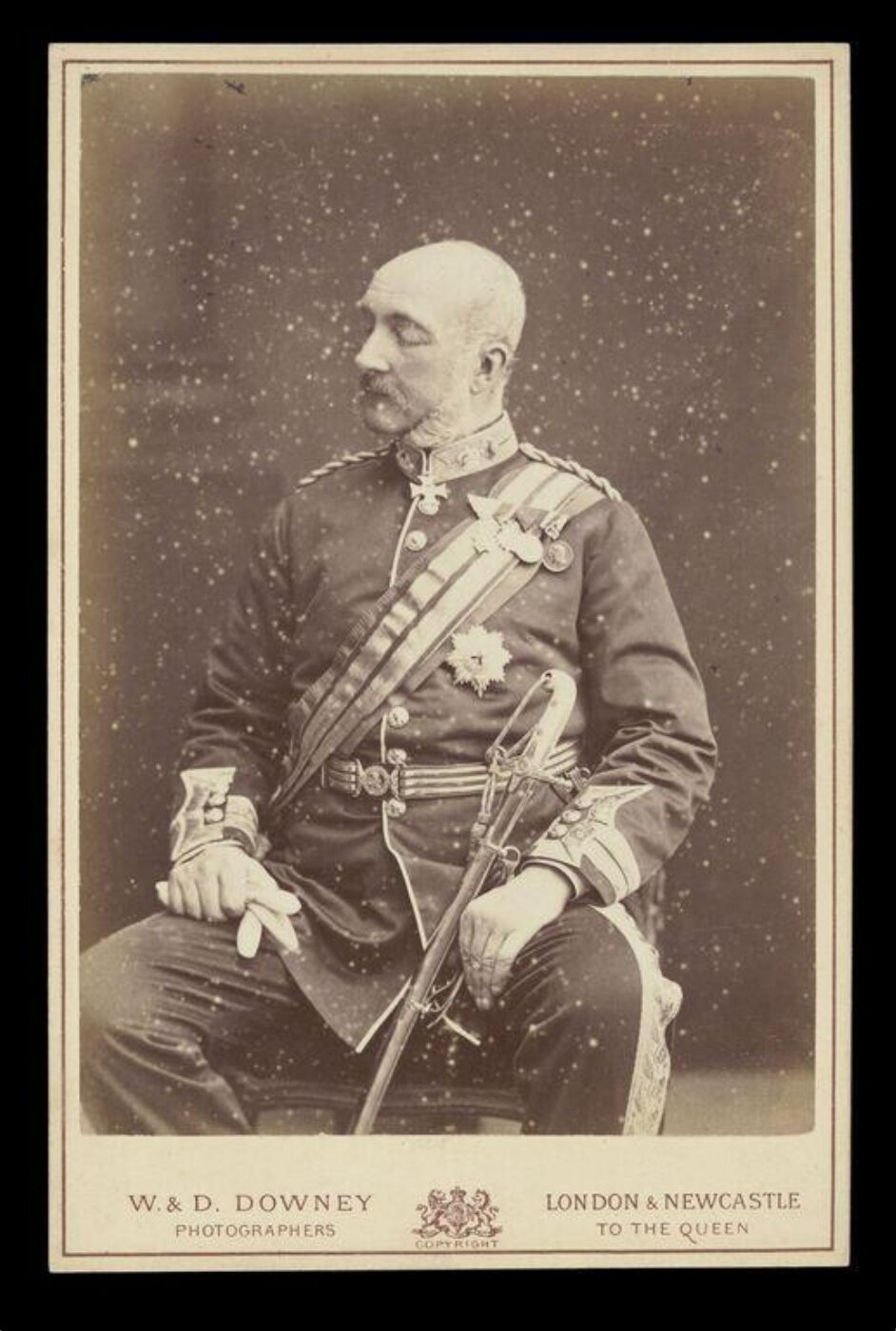 W. & D. Downey, Portrait of a man in military uniform