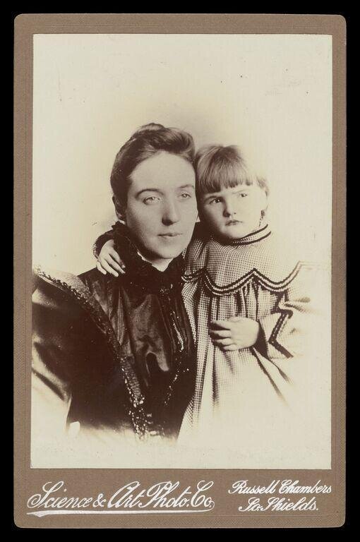 Portrait of a woman and child