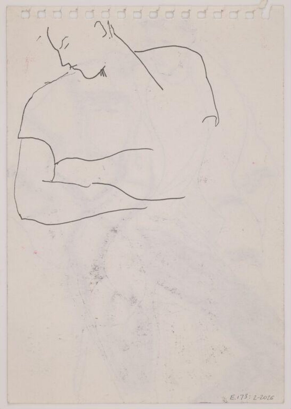 drawing, Colin Barnes, 1980s- early 1990s
