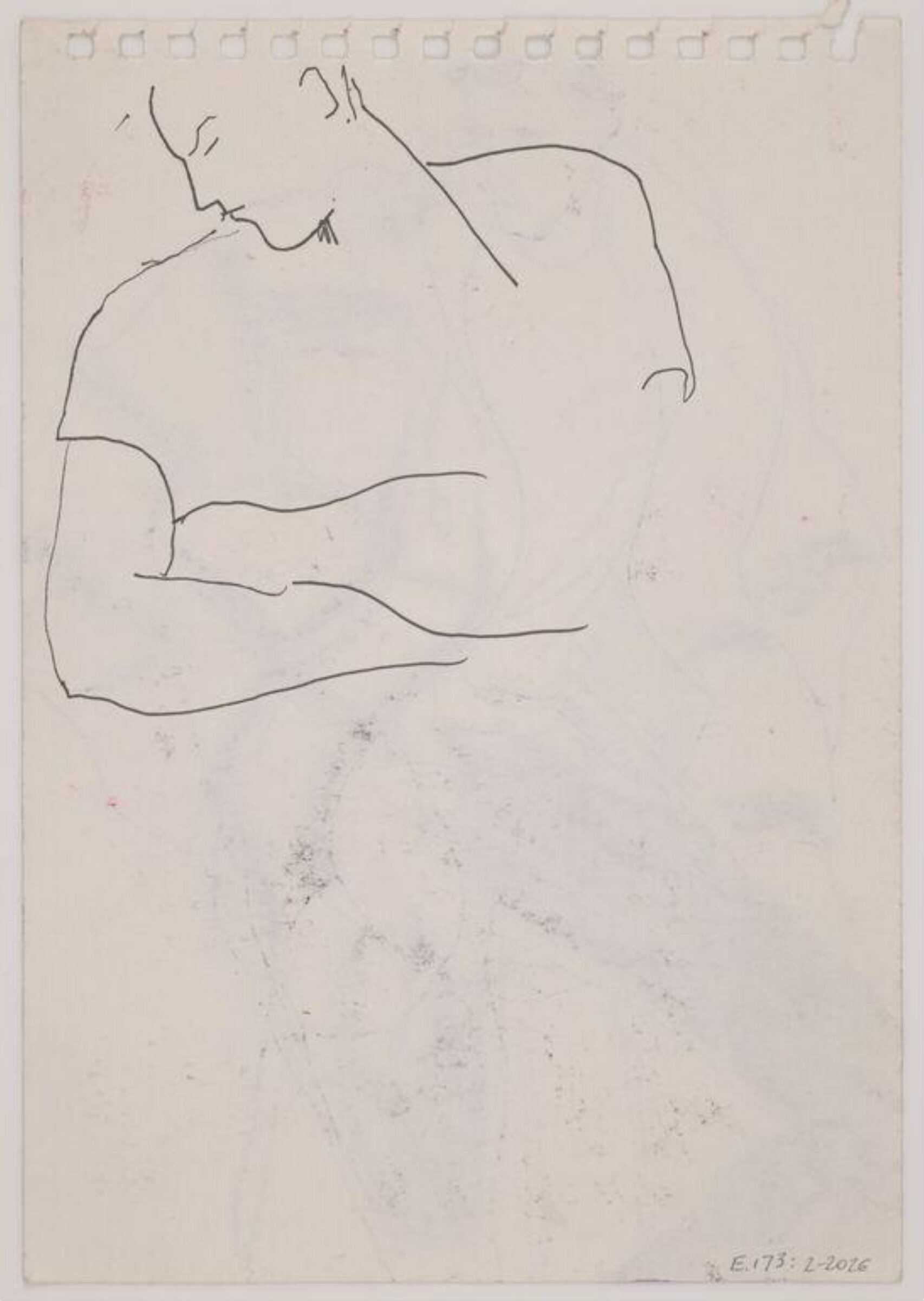 drawing, Colin Barnes, 1980s- early 1990s
