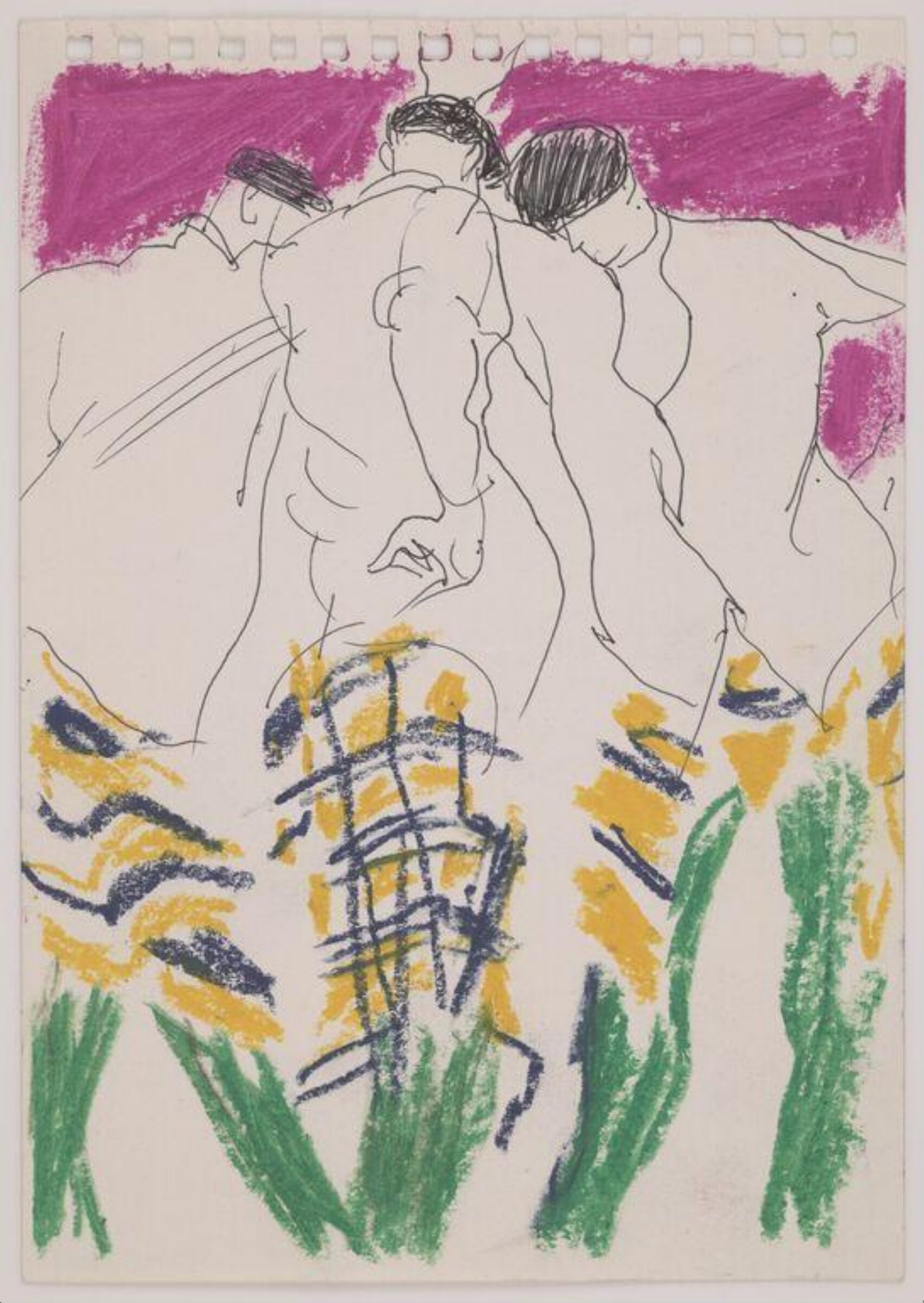 drawing, Colin Barnes, 1980s- early 1990s