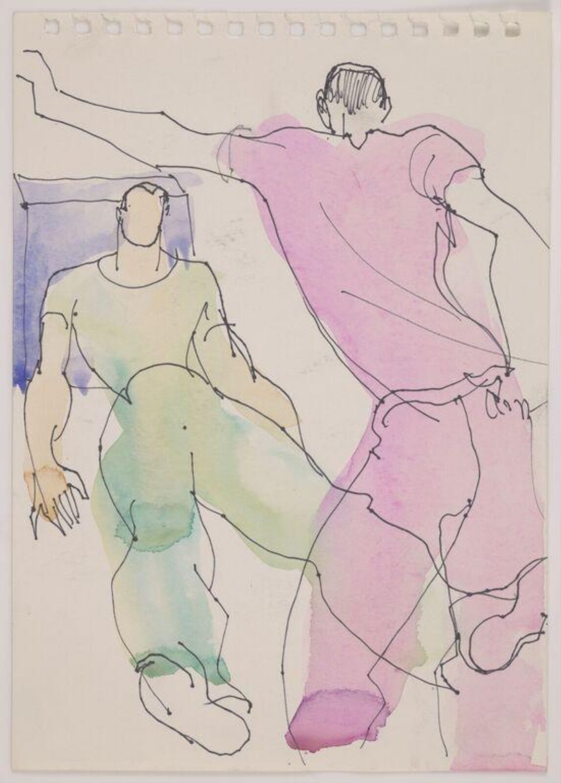 drawing, Colin Barnes, 1980s- early 1990s
