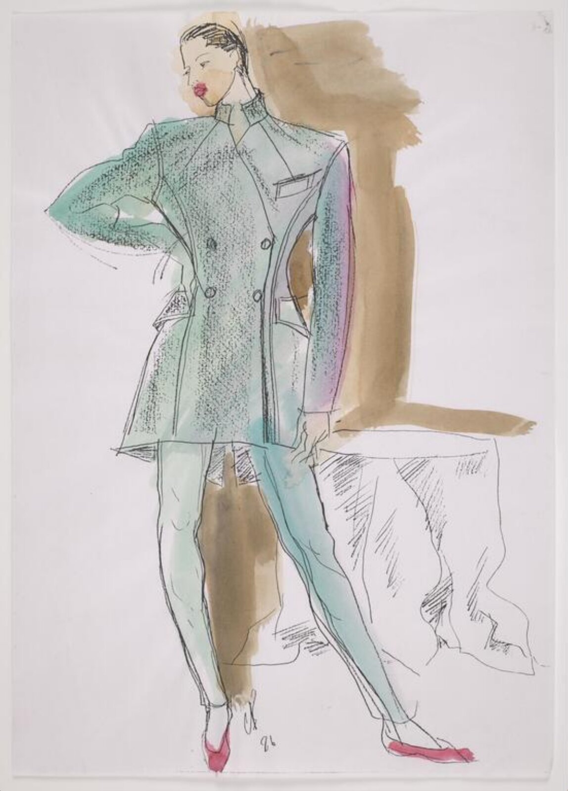 drawing, Colin Barnes, 1980s- early 1990s