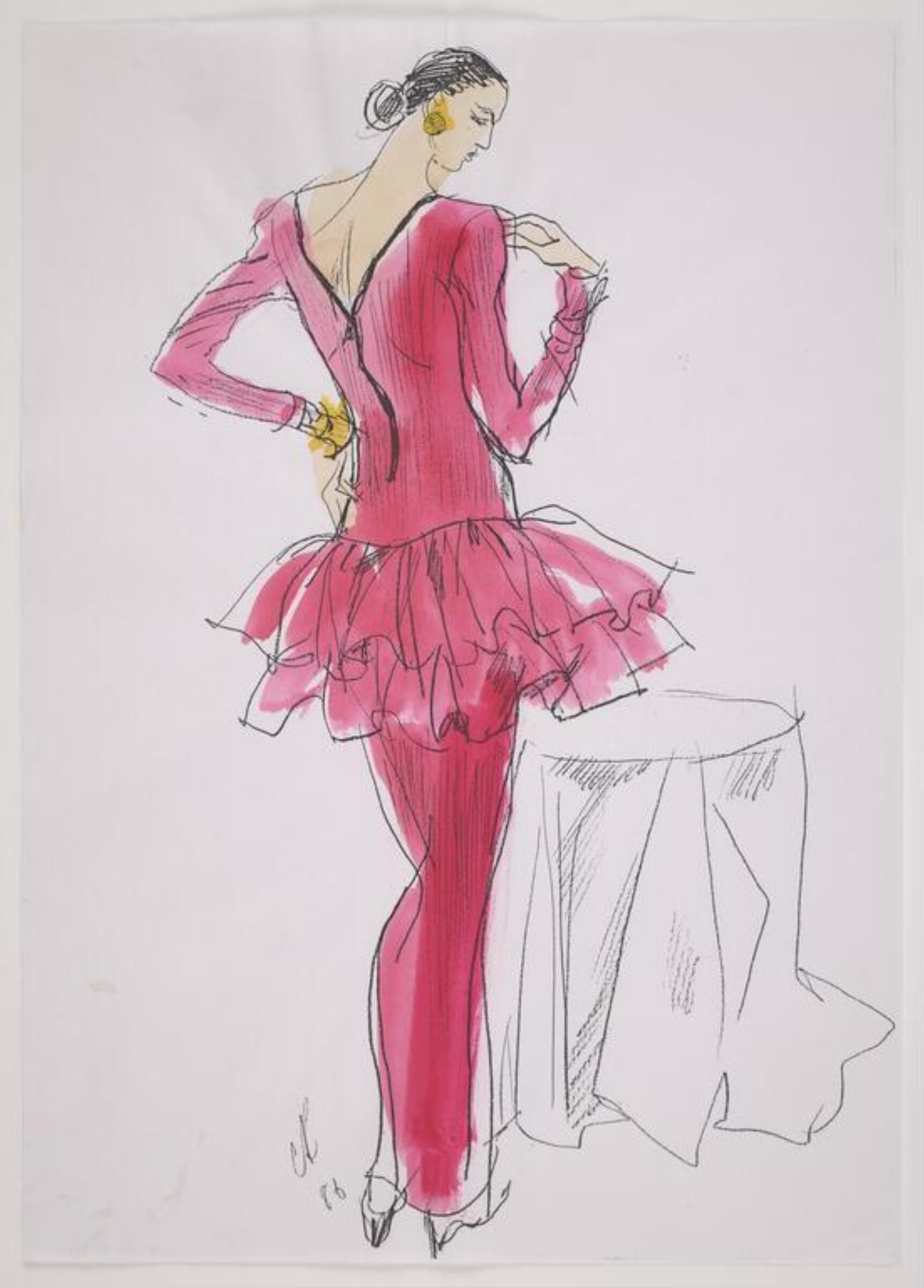 drawing, Colin Barnes, 1980s- early 1990s