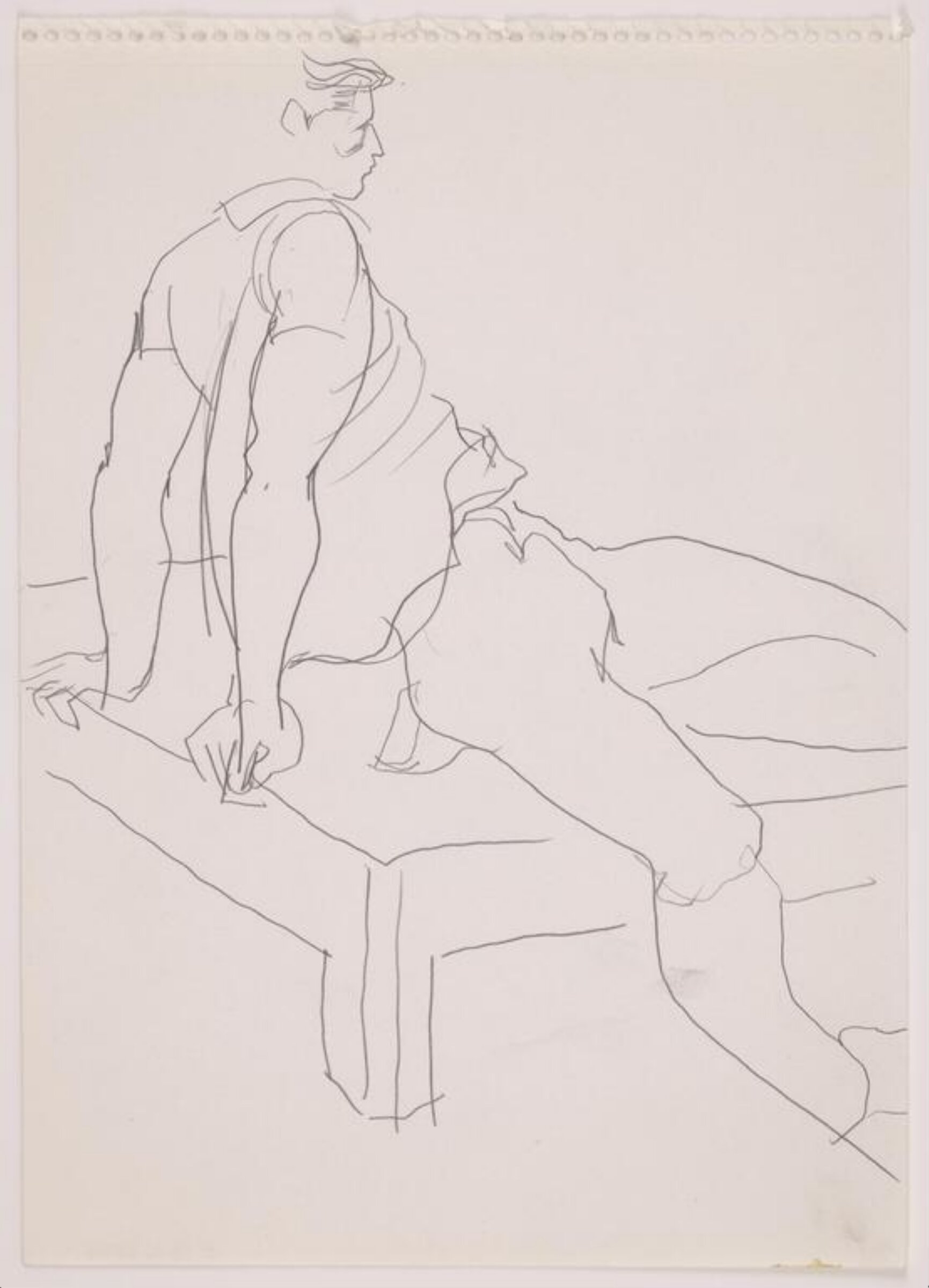 drawing, Colin Barnes, 1980s- early 1990s