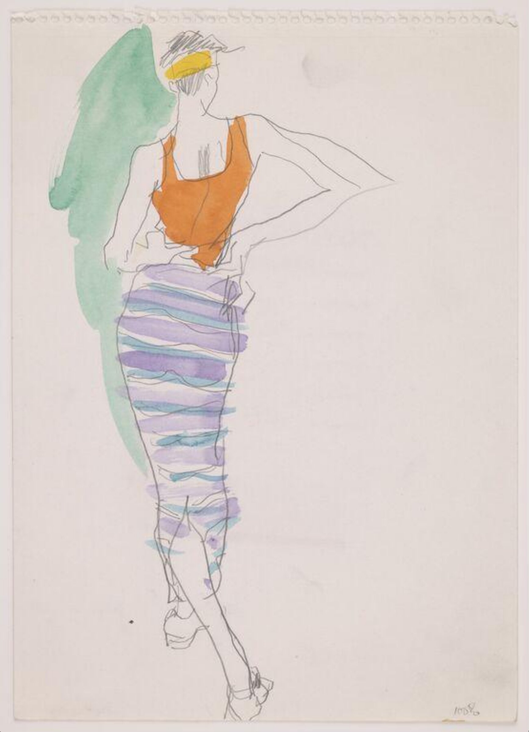 drawing, Colin Barnes, 1980s- early 1990s